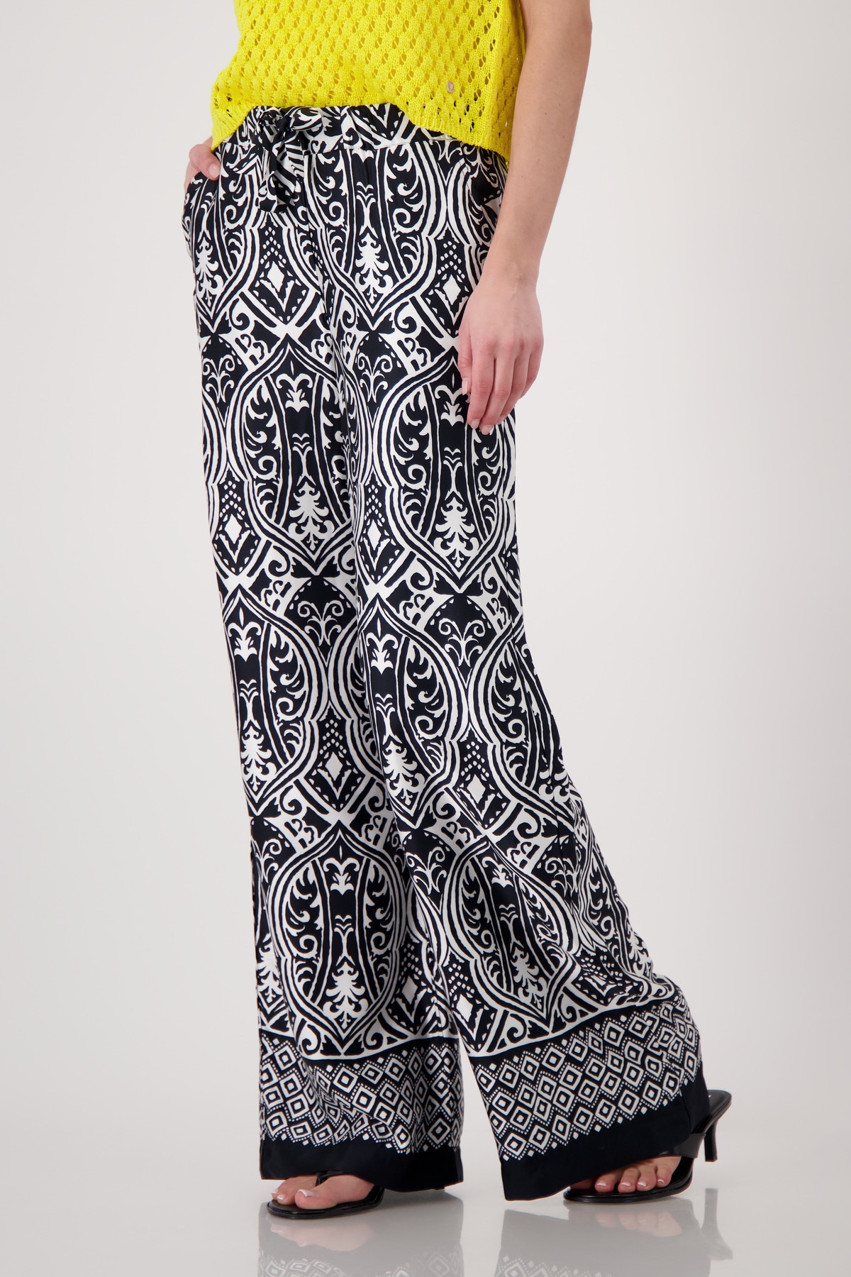 Image of Monari Palazzohose Regular fit mit Muster