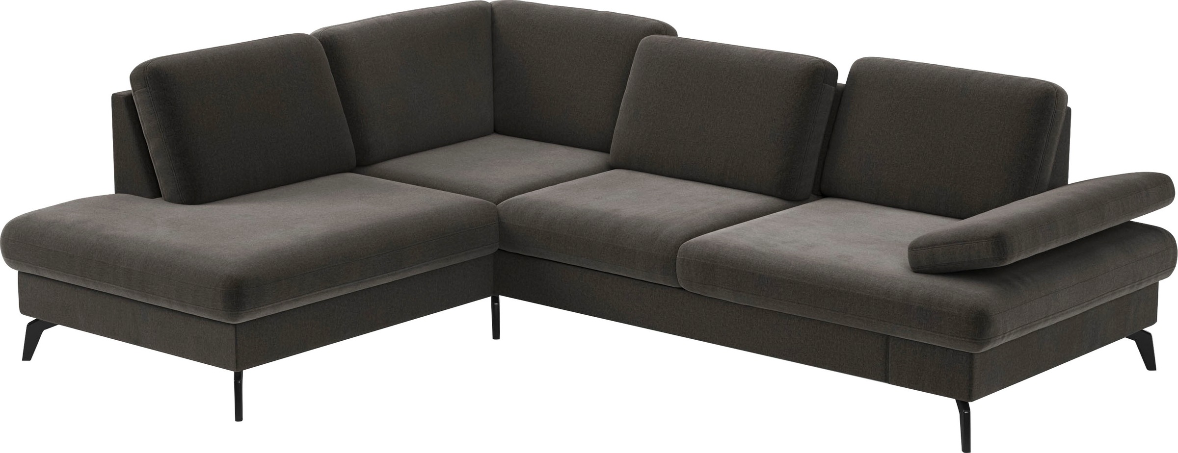 sit&more Ecksofa »Morris L-Form, inkl. Sitztiefenverstellung«, wahlweise mit Armteilverstellung, Bettfunktion & Bettkasten