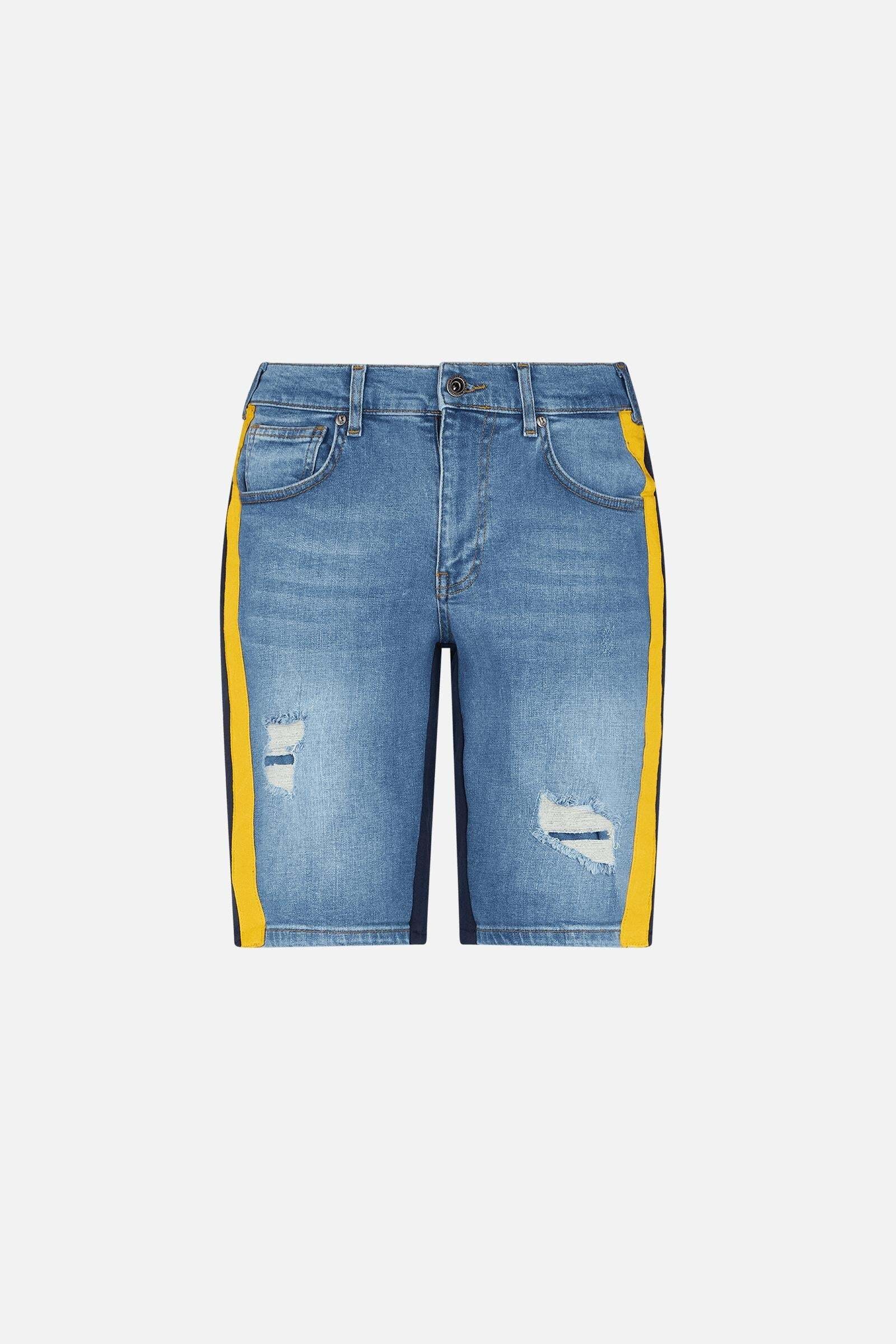 BOXEUR DES RUES Jeansshorts »Jeanshorts Mixed Fabric Shorts«