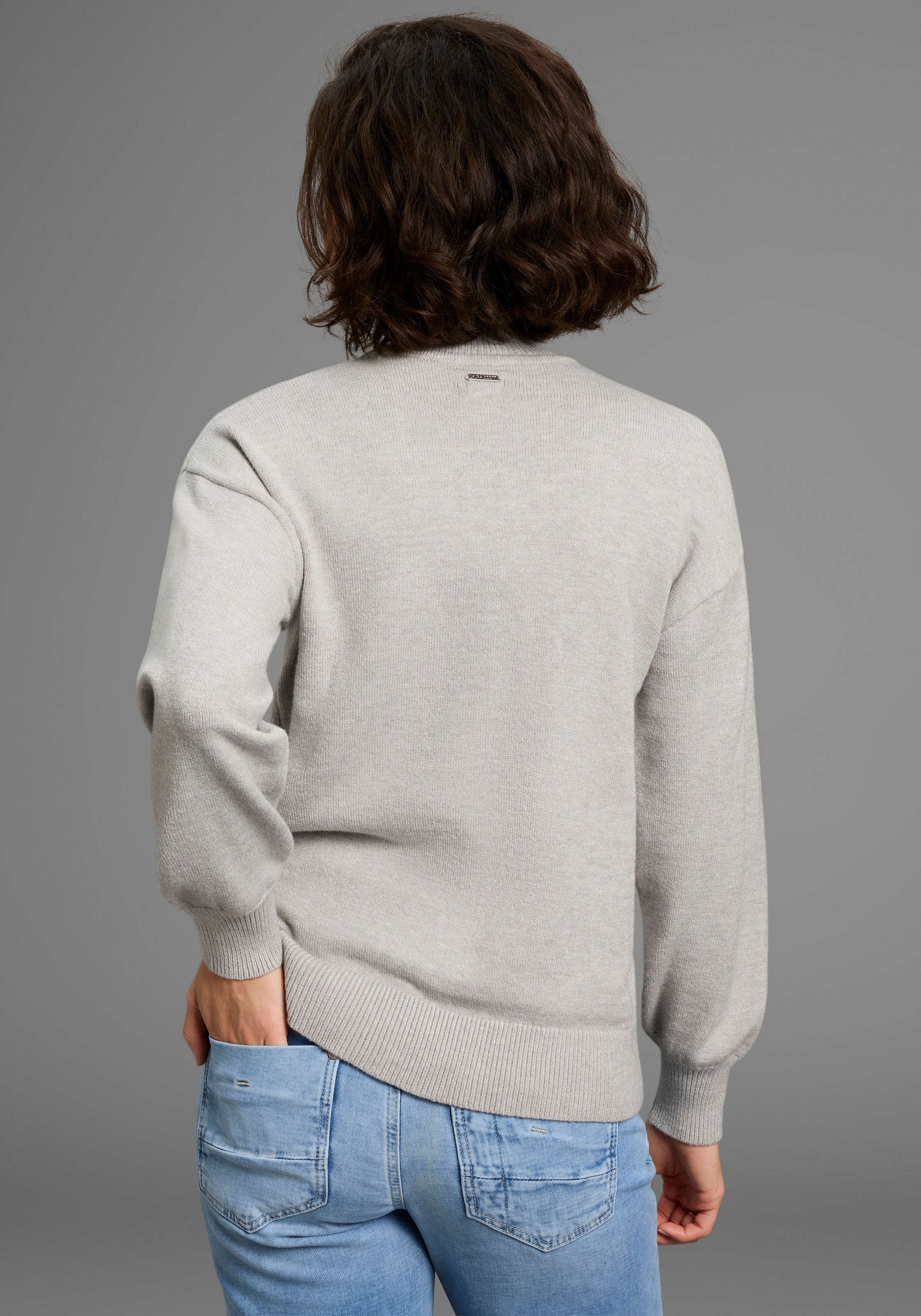 Laura Scott Stehkragenpullover, mit Volumenarm - NEUE KOLLEKTION