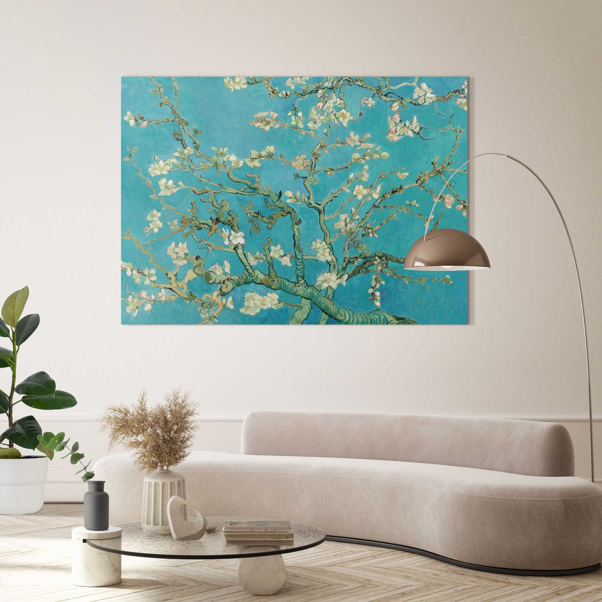 Reinders! Deco-Panel »Mandelblüte« Wohnzimmer - Inspiriert von Werken von Van Gogh - Blau - MDF