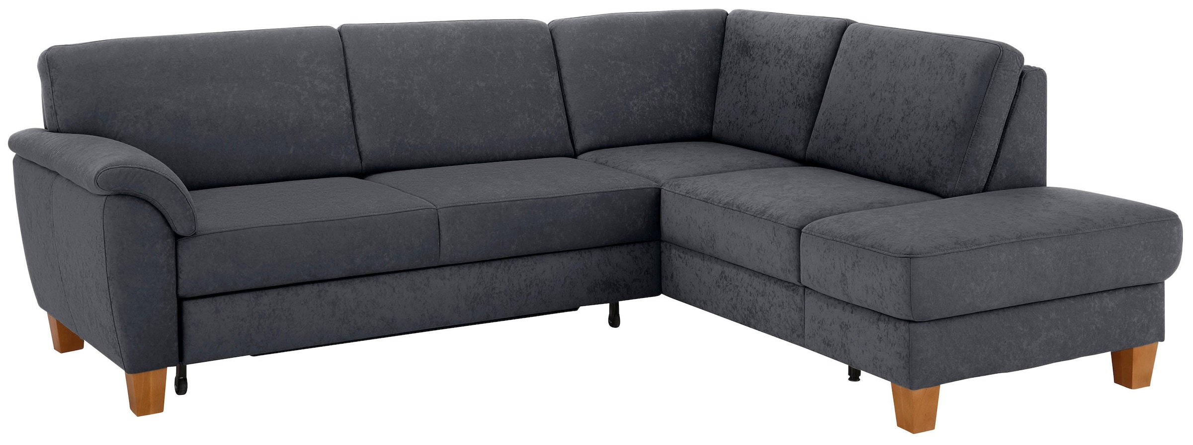 Home affaire Ecksofa »Alta L-Form« mit Federkern und Kontrastnaht, Füsse Buche eichefarben