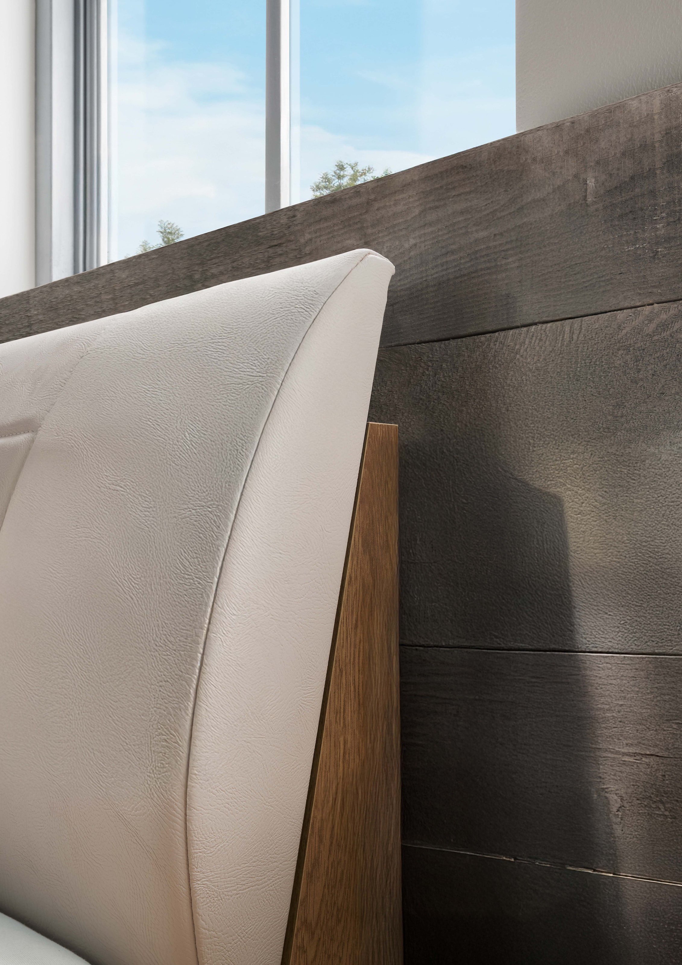 WIEMANN Lit en bois »Cardiff, Bettgestell, Bettrahmen, teilmassiv, mit Polsterkopfteil« Belastbarkeit 110/220 Kg, 4-fache höhenverstellbar, MADE IN GERMANY,  Fussteil aus Massivholz, verschiedene Grössen