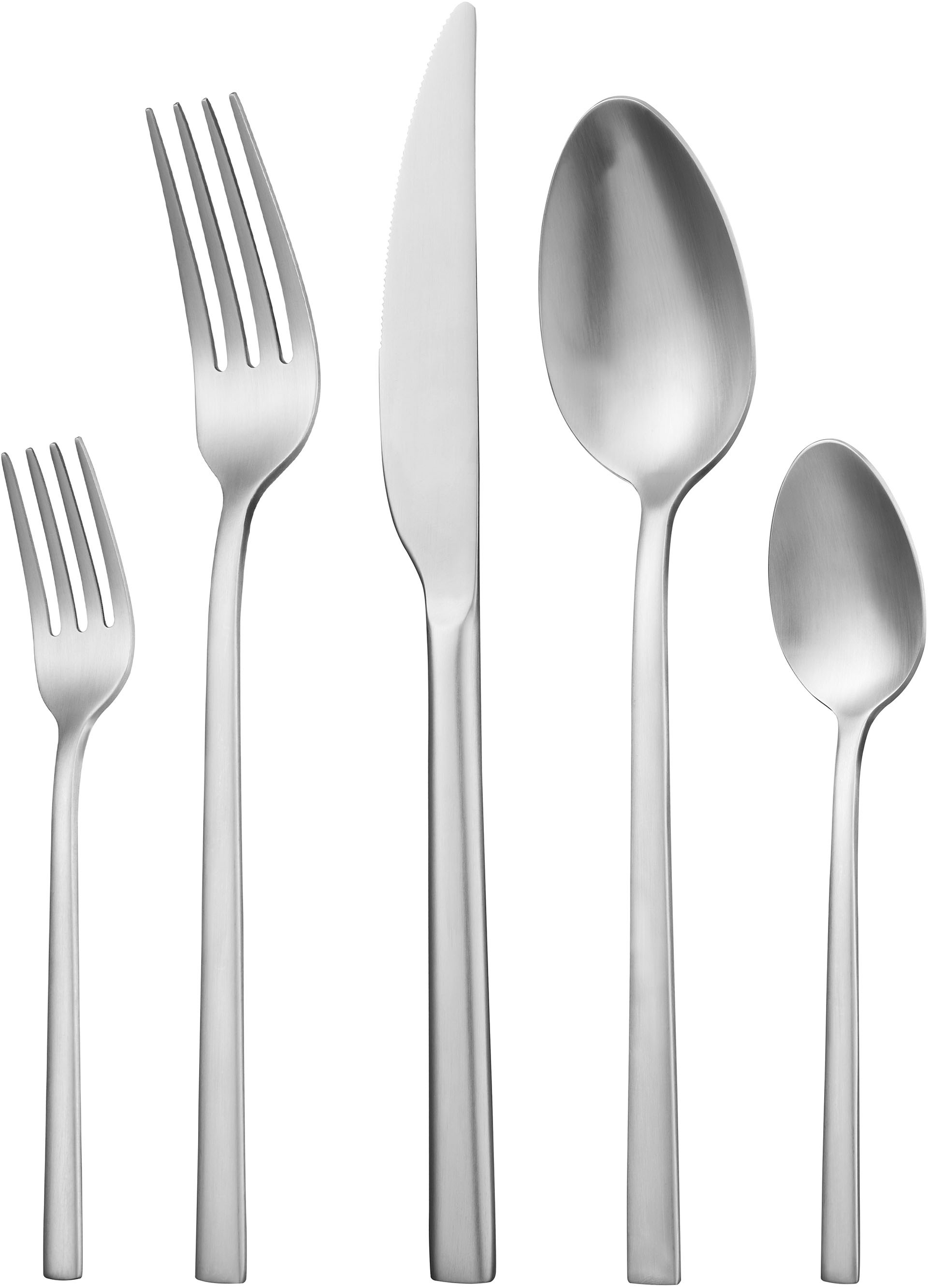 Hanseatic Besteck-Set "SMART, wahlweise in glänzender oder matter Optik" leichtes und minimalistisches Design