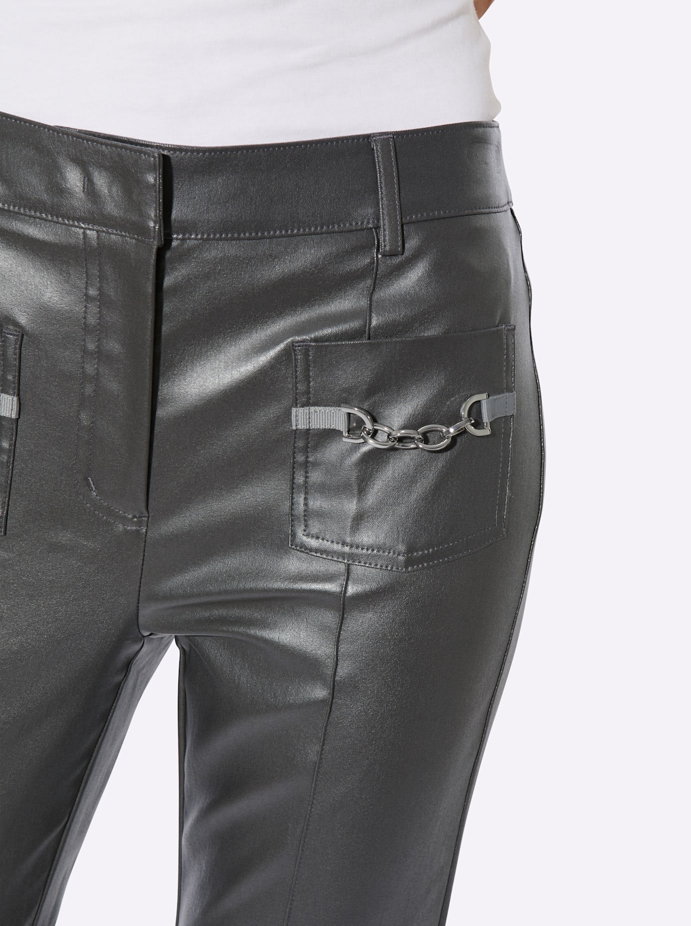 creation L Pantalon imitation cuir