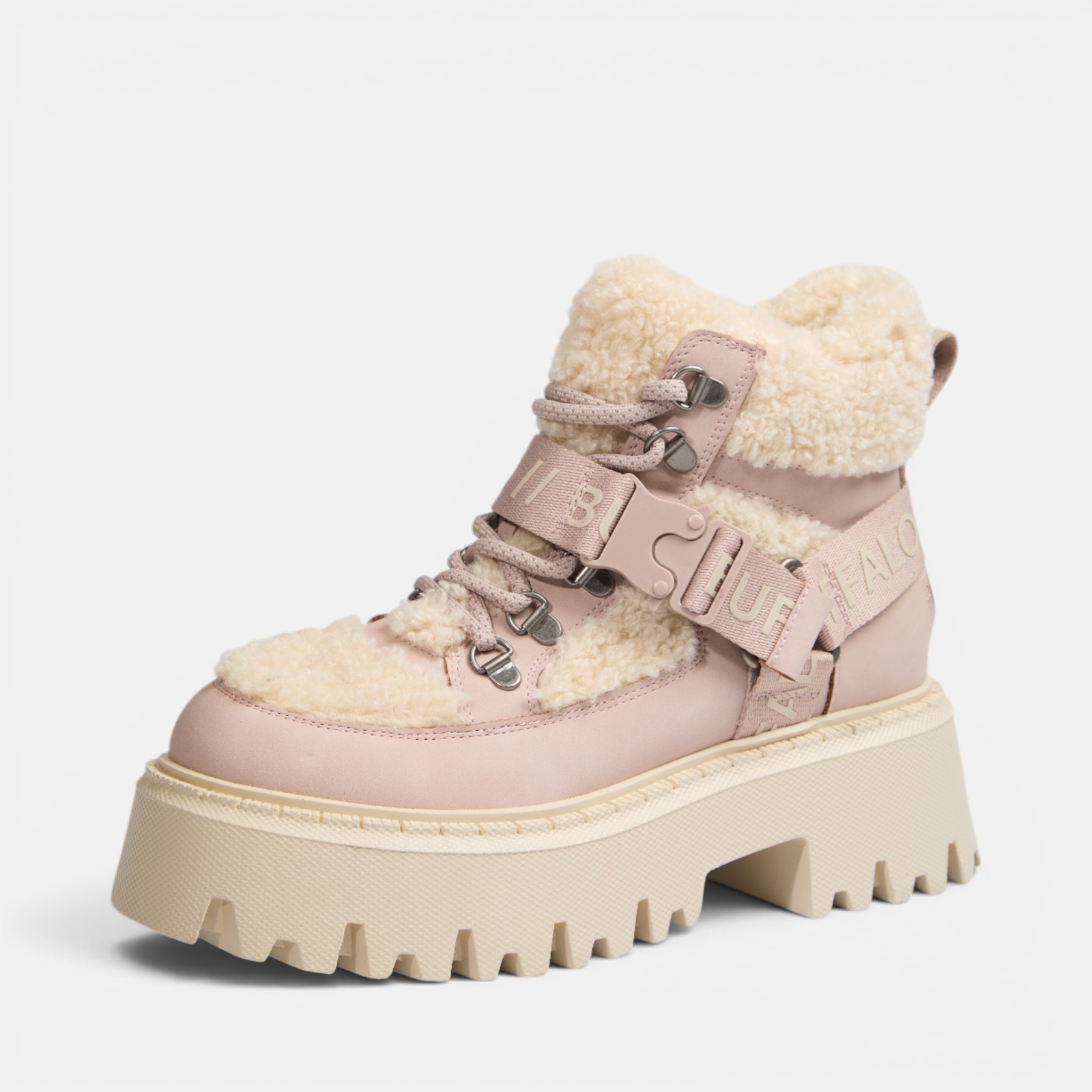 Image of Buffalo Schnürboots "ASPEN" Winterboots, Plateauboots mit Teddyfutter