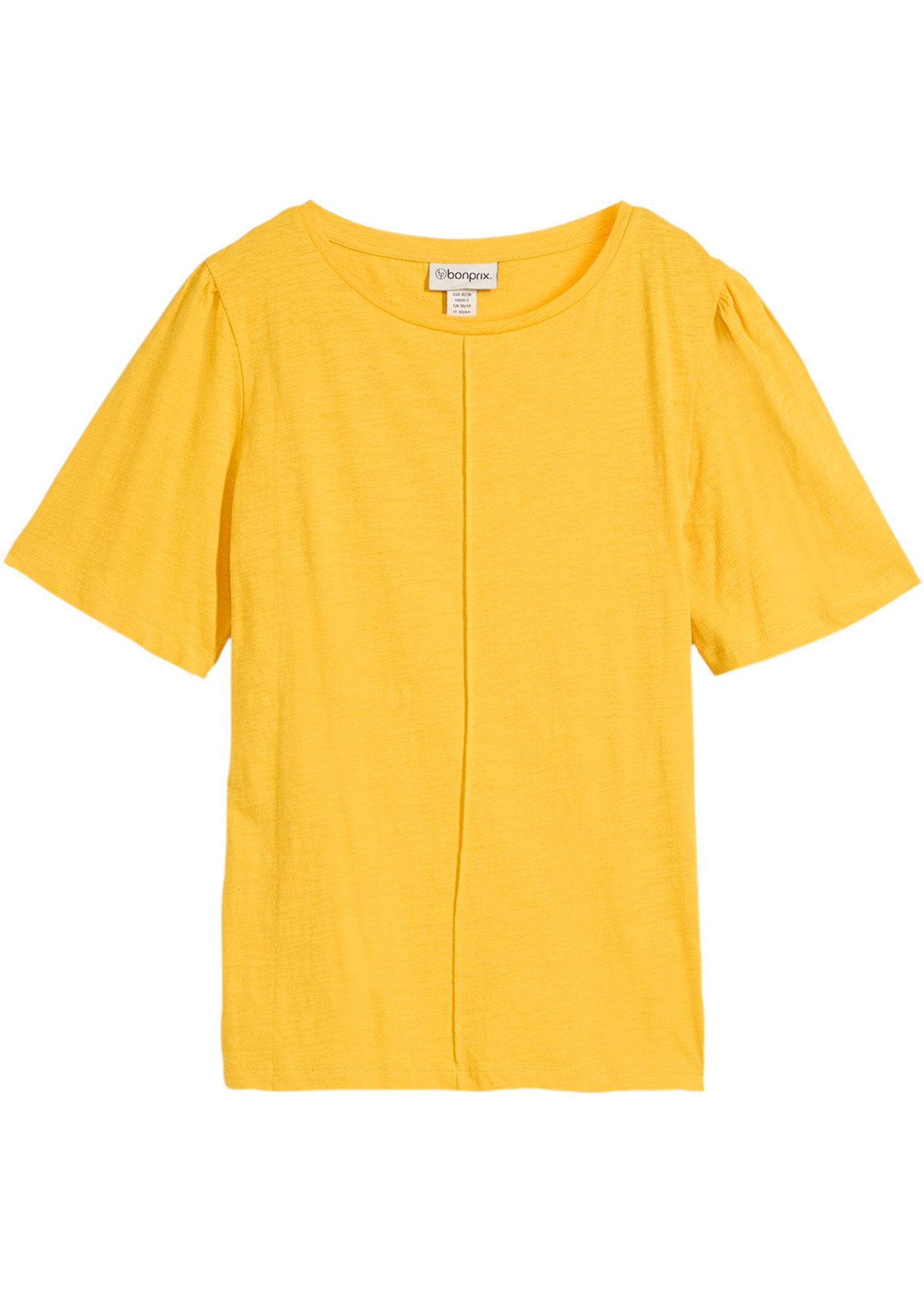 bonprix T-shirt coupe ample, manches larges avec fronces discrètes à l'épaule