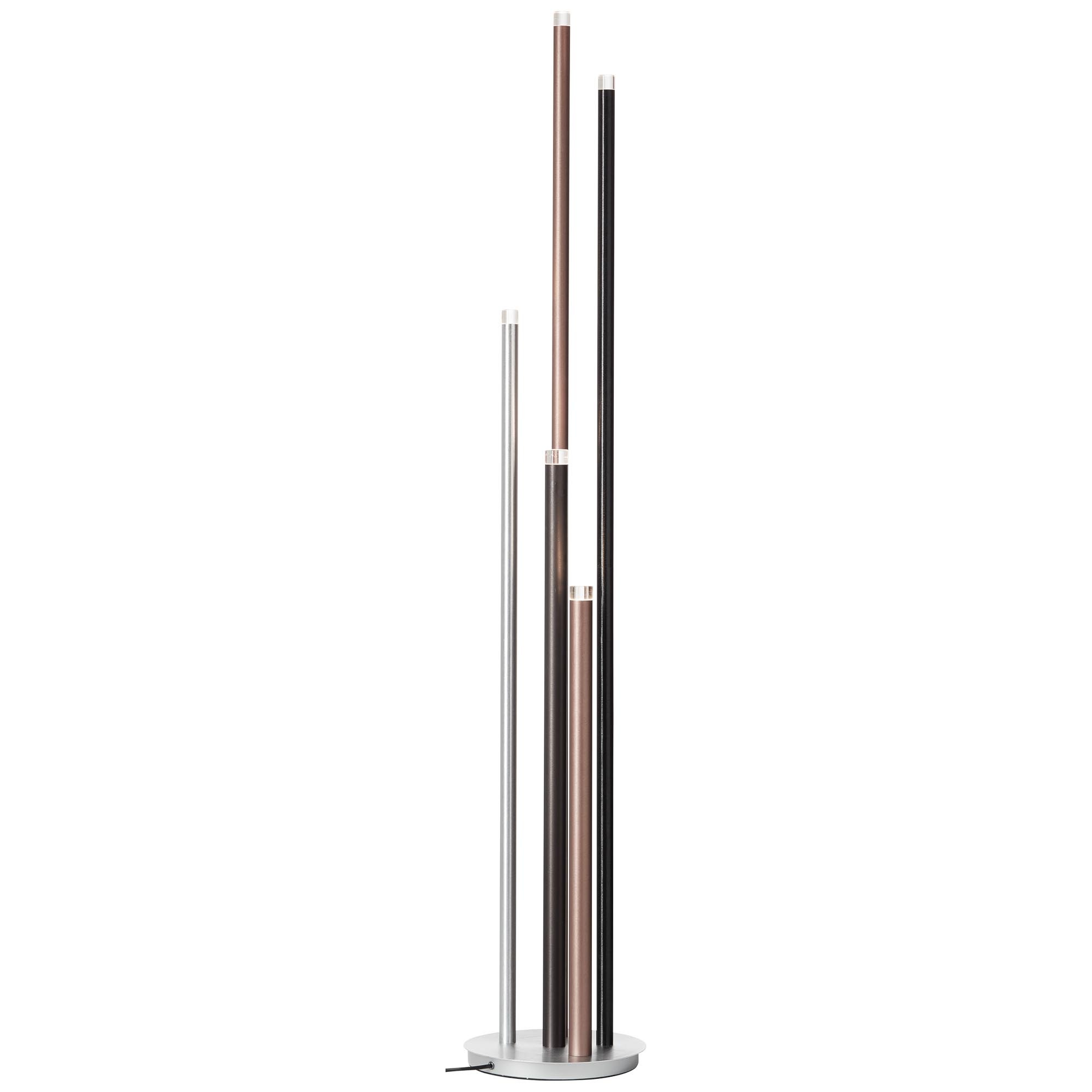 Brilliant Stehlampe »Cembalo« LED-Modul 1 Warmweiss 5flg mit Fussdimmer, 155 cm Höhe, Ø 28 cm, 2200 lm, 3000 K
