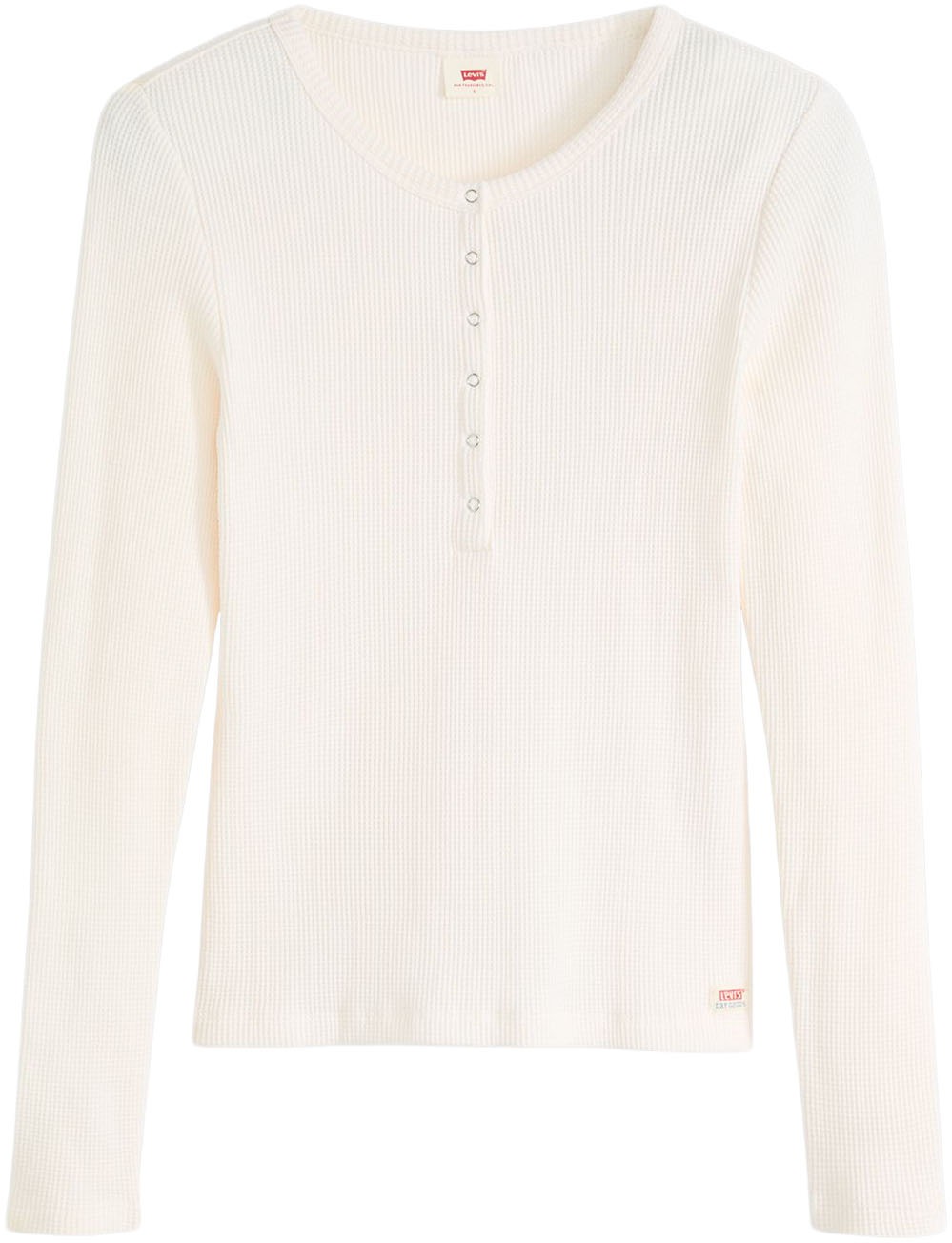 Levi's® Langarmshirt »DRY GOODS HENLEY« Mit Waffelstruktur- Muster