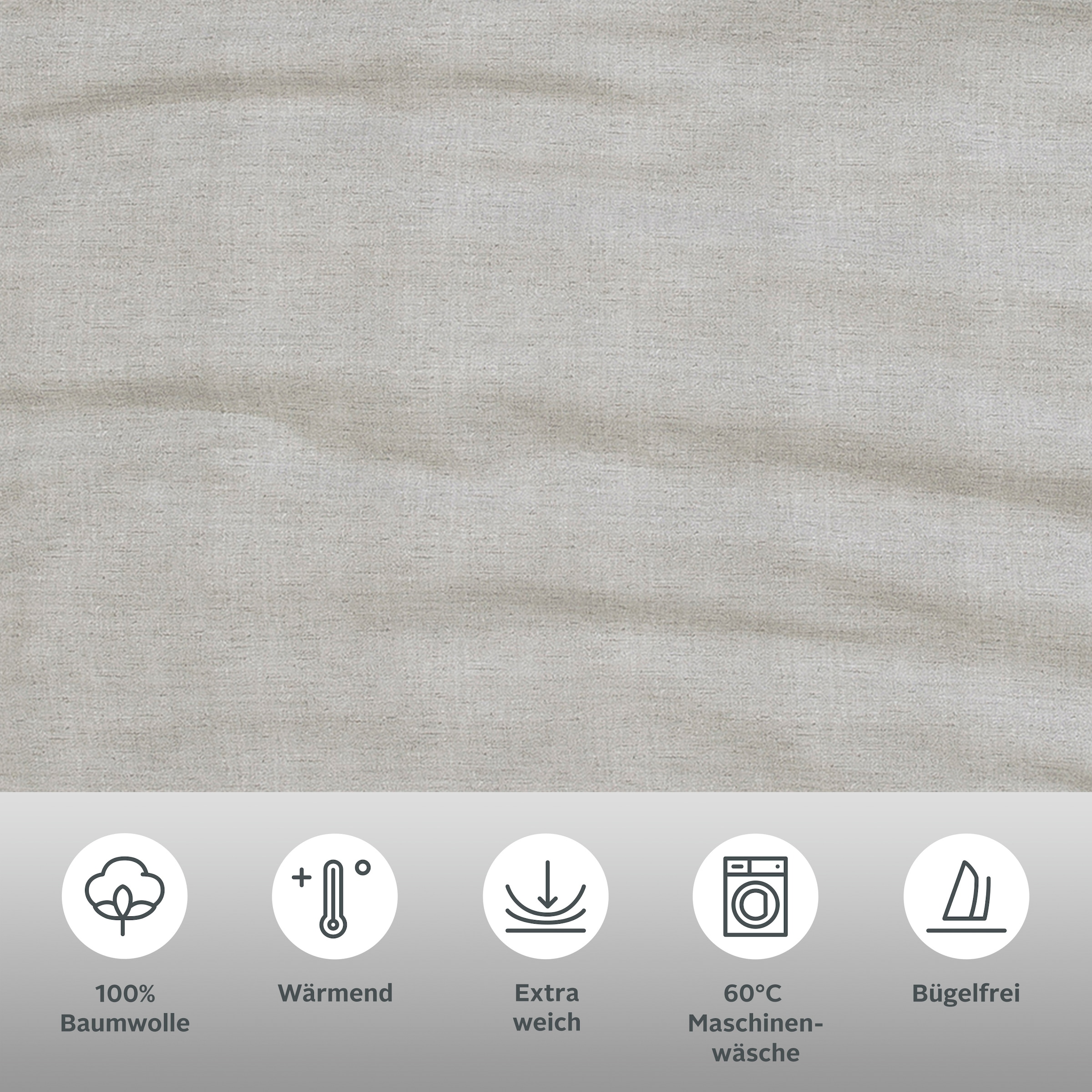 GOODproduct Bettwäsche »Melli« 2 Bettwäsche aus Baumwolle, Leinen-Look in Melange-Optik