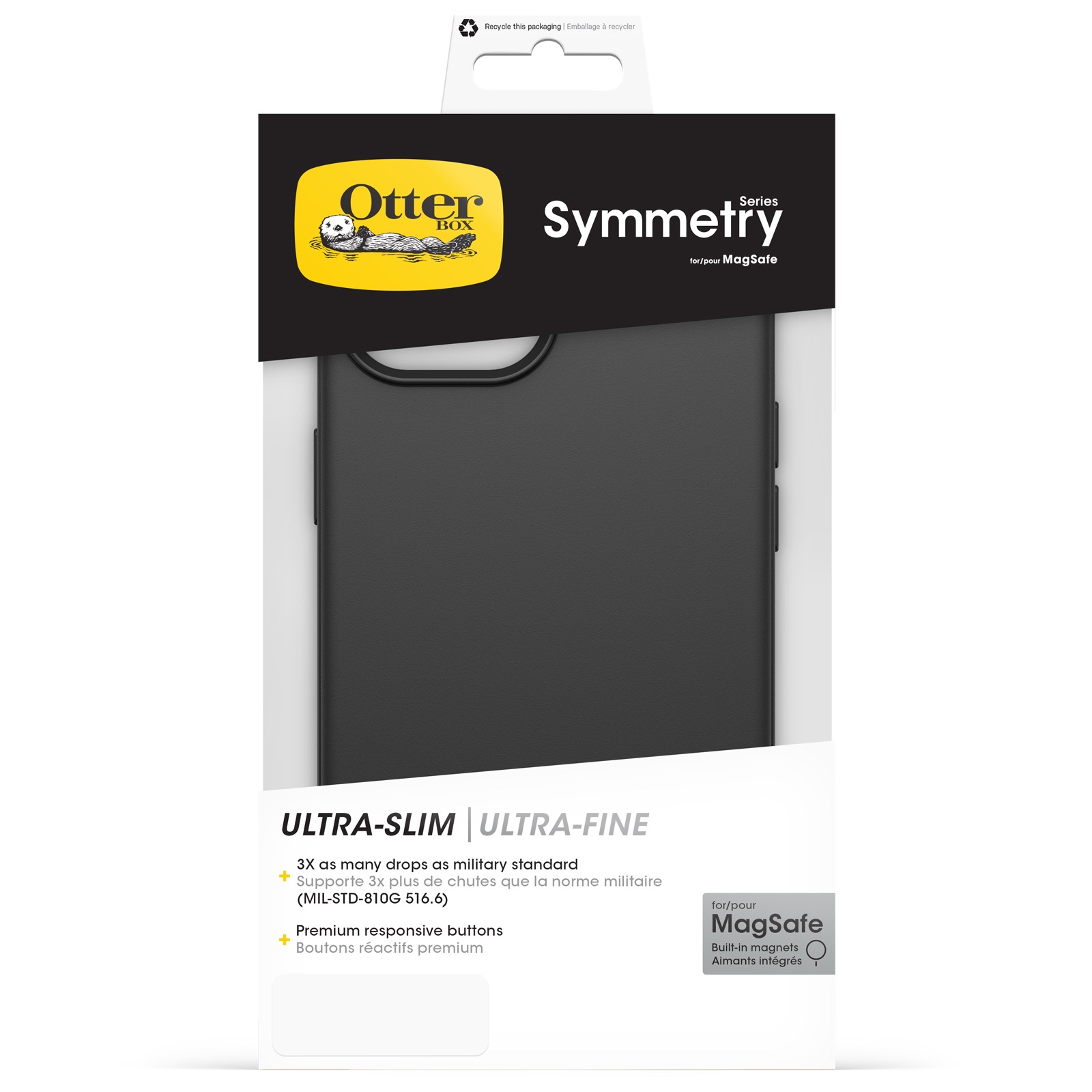Image of Otterbox Backcover "Symmetry Hülle für Apple iPhone 15 für MagSafe" Apple iPhone 15 sturzsicher, schützende dünne Hülle, 3x getestet nach Militärstandard