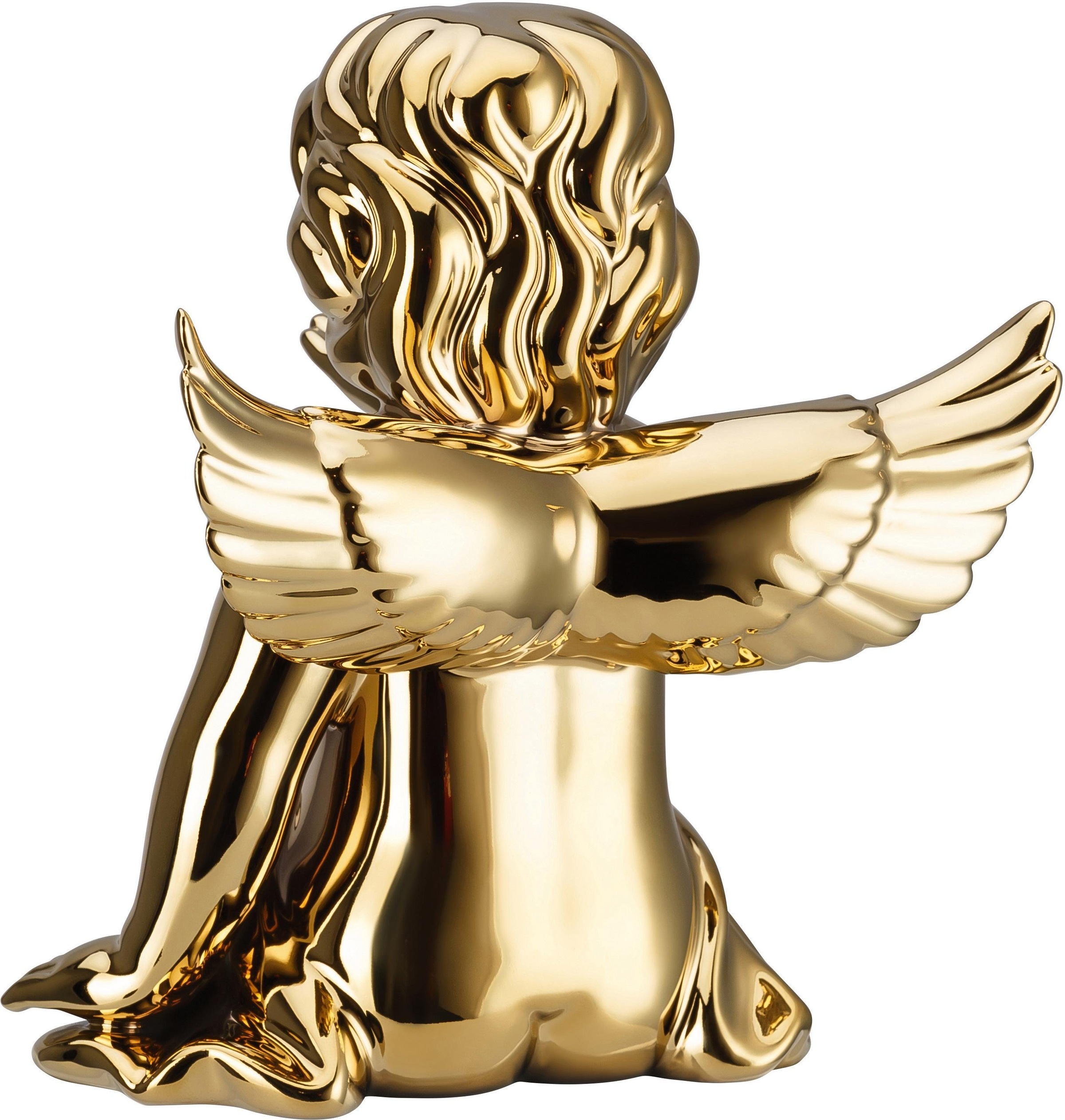 goldfarben »Engel Engelfigur kaufen Handkuss«, bequem Biskuitporzellan, Rosenthal