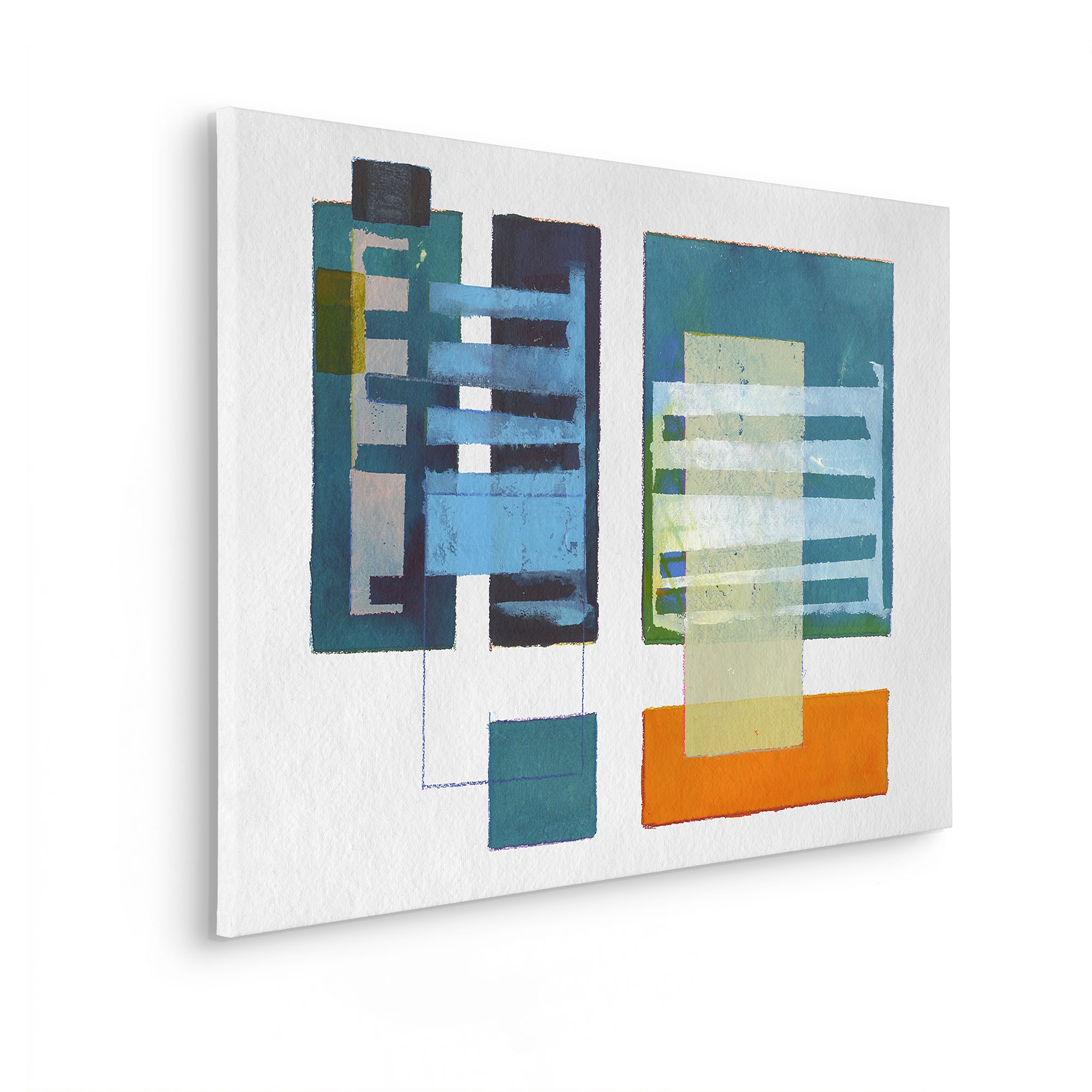 Image of Komar Leinwandbild "Assembling a Network - Grösse 60 x 90 cm" Natur 1 Stk. tlg. Keilrahmenbild mi Echtholzrahmen