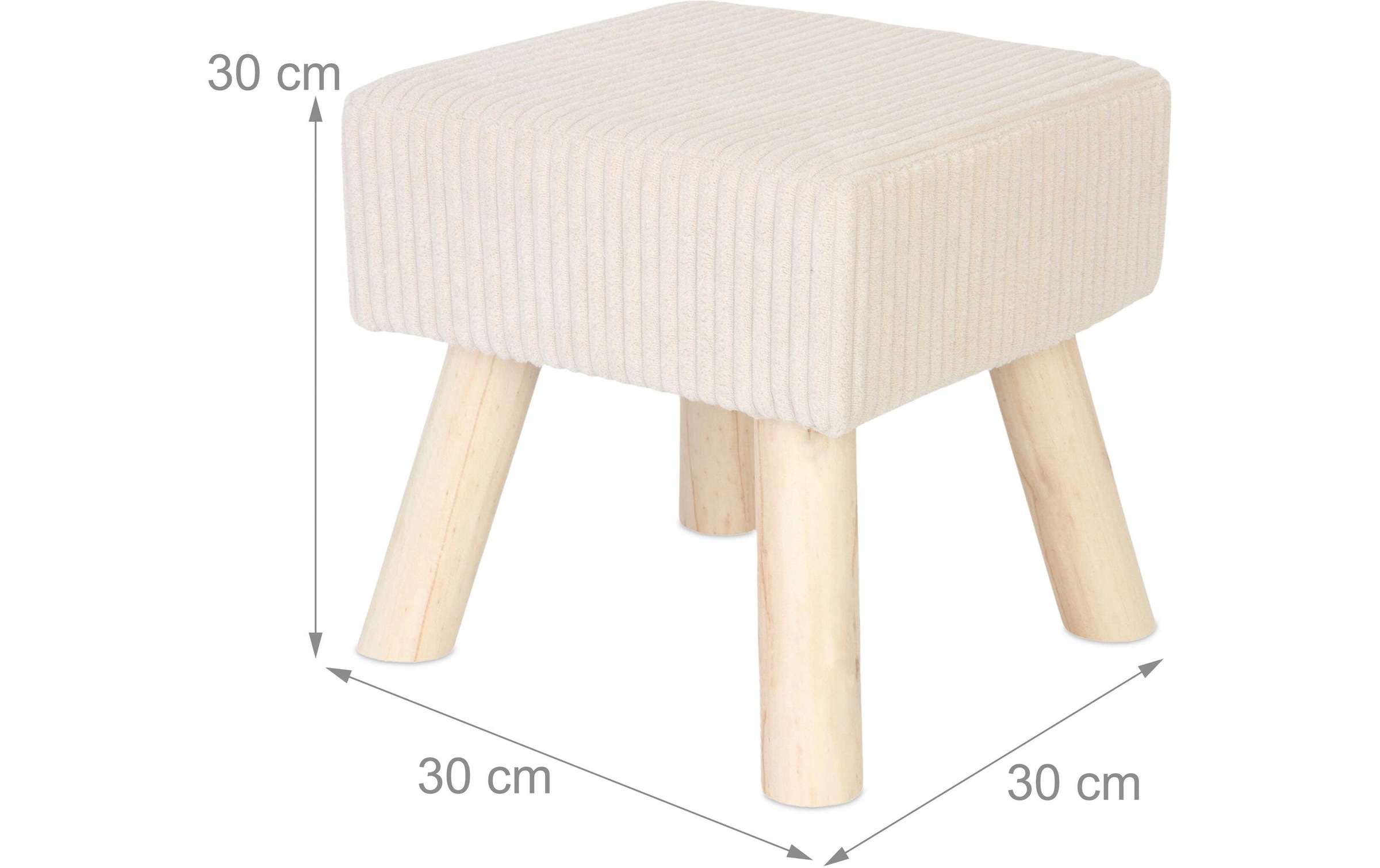 relaxdays Hocker »Cord 30 x 30 cm«