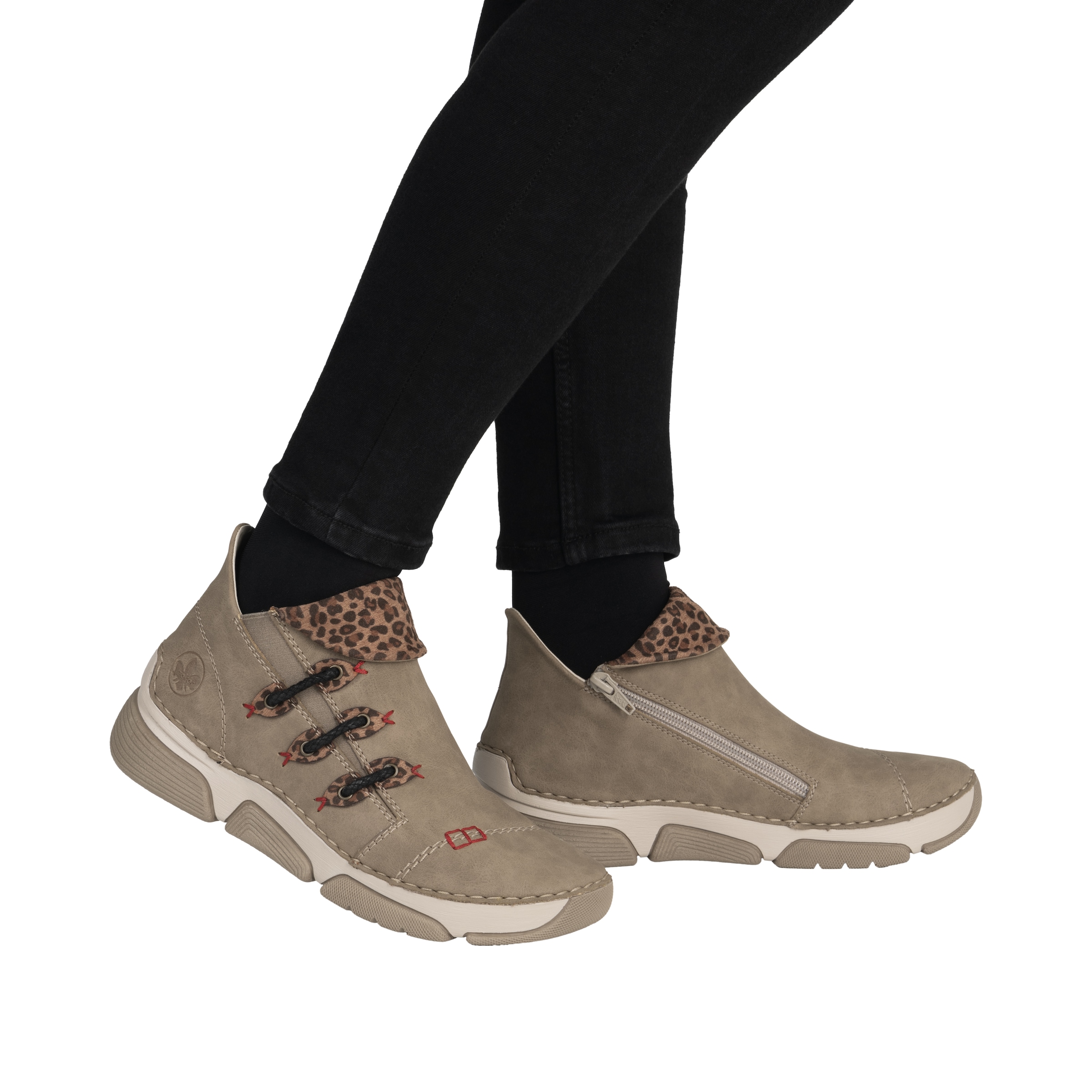 Rieker Bottines de sneakers  Schlupfboots, Stiefelette, High Top Sneaker mit Innenreissverschluss