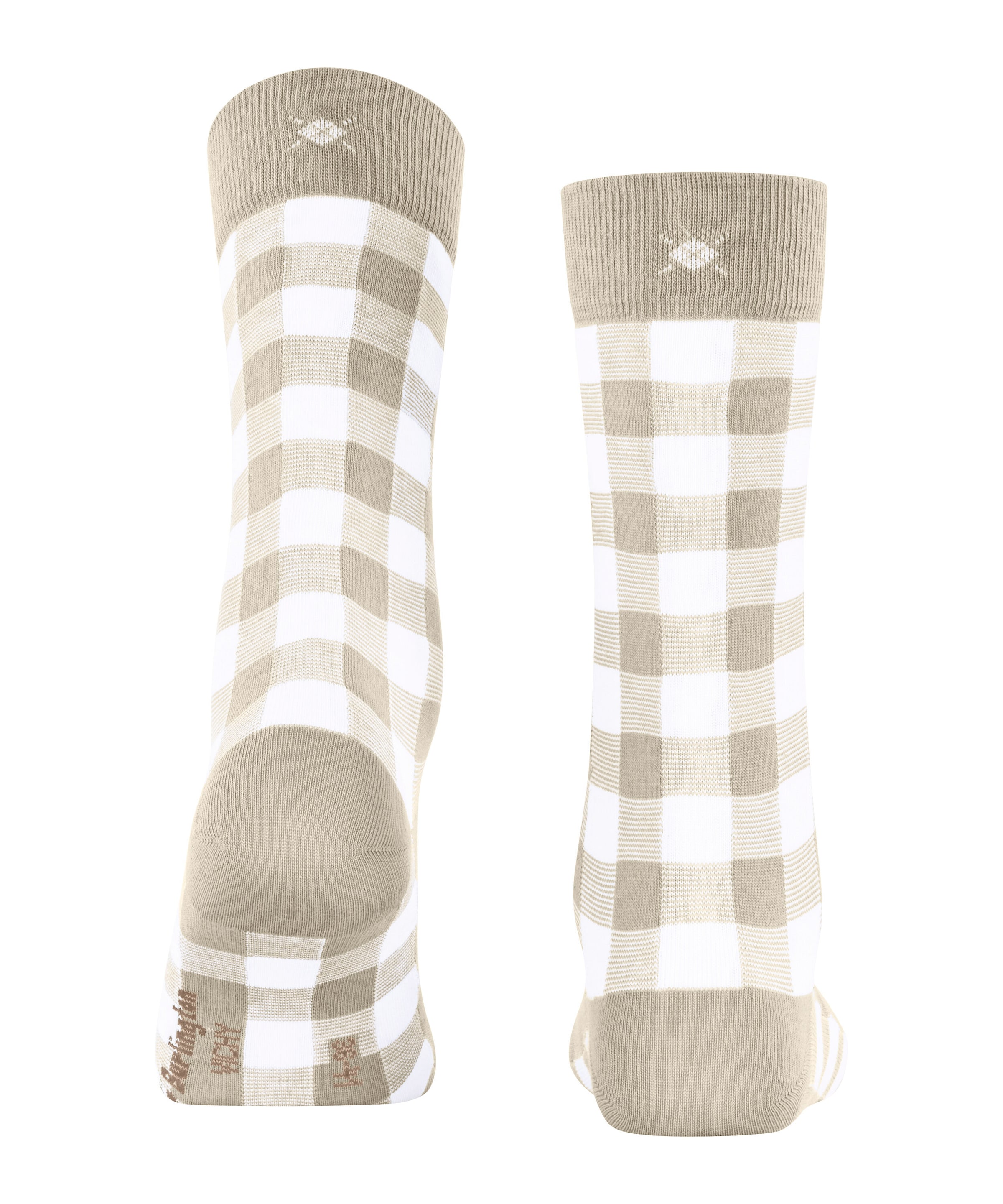 Burlington Chaussettes »Vichy« Taille unique 36-41, motif à carreaux, coton peigné