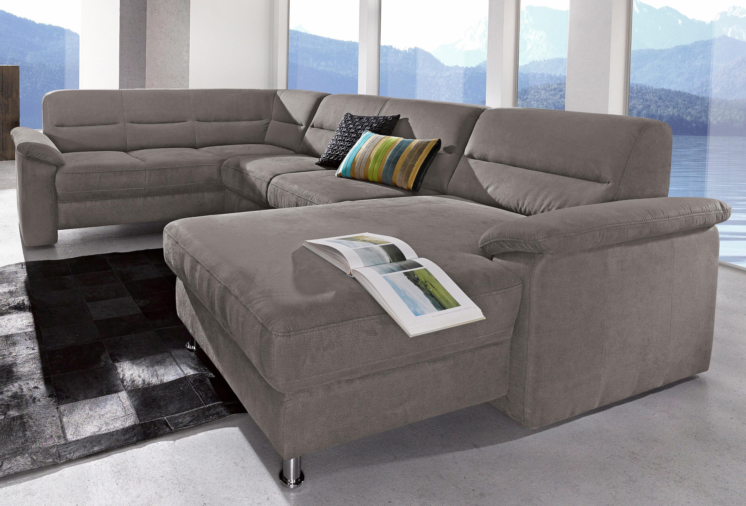 Image of sit&more Wohnlandschaft "Ascara U-Form" inklusive Boxspring/Federkern-Polsterung, wahlweise mit Bettfunktion