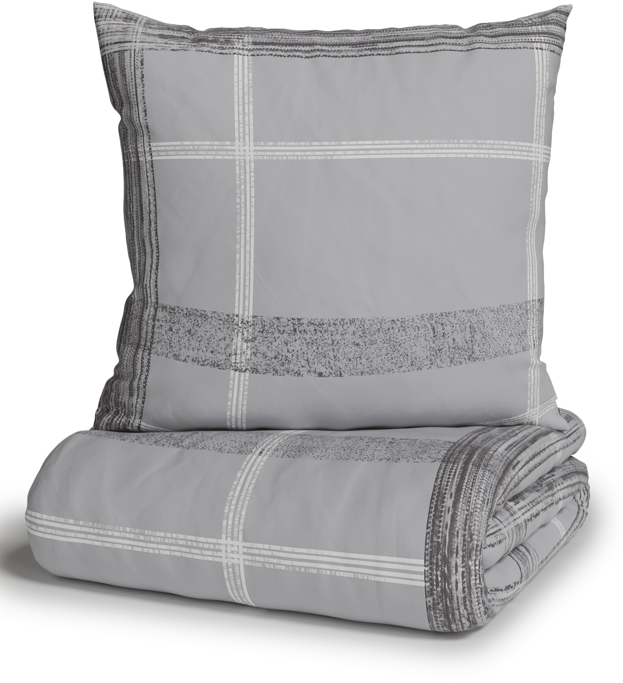 Bruno Banani Wendebettwäsche »Tova« 2 Stk. in Gr. 135x200 oder 155x220 cm, 100% Baumwolle, Karo-Design