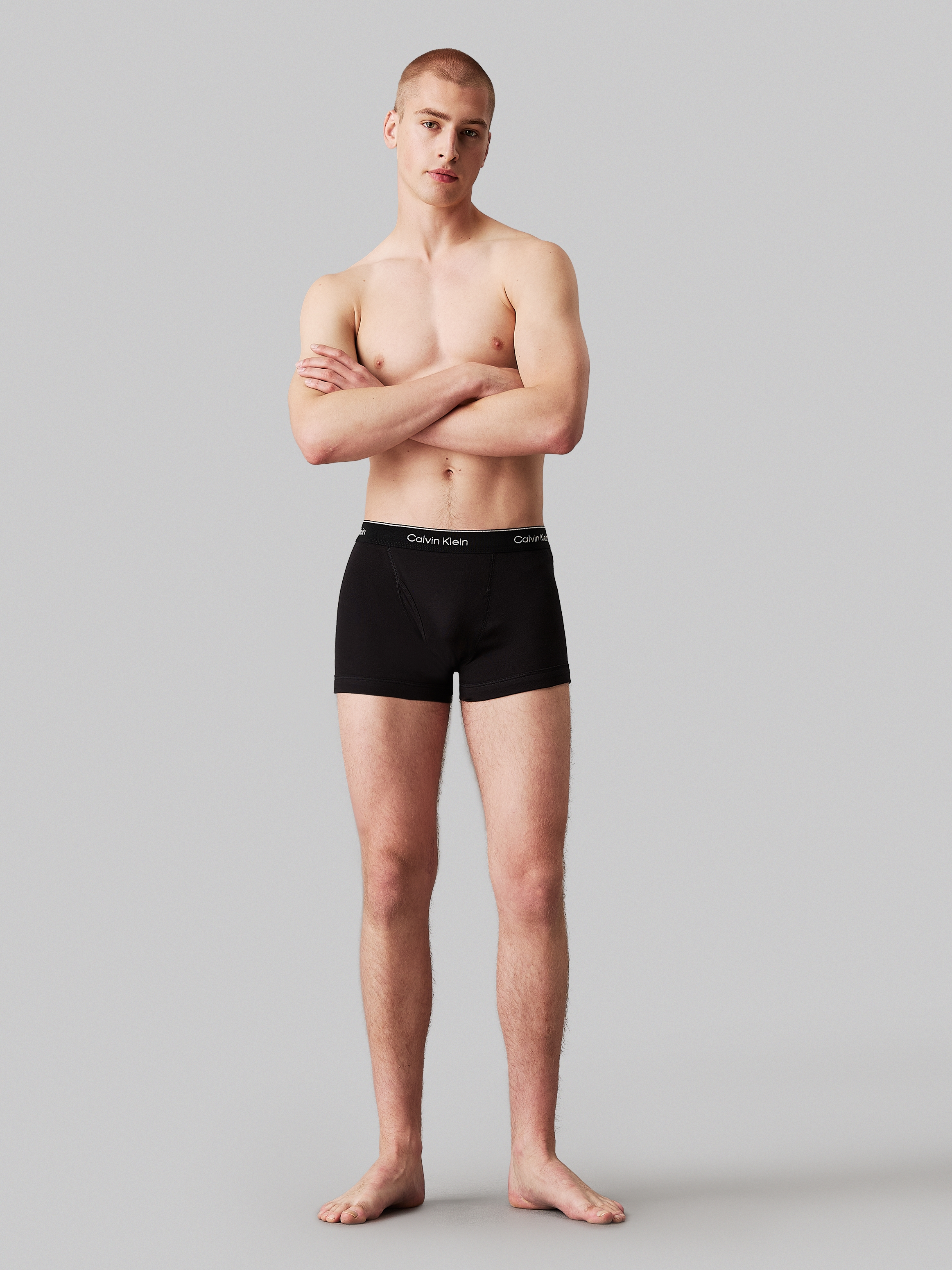 Calvin Klein Underwear Boxershorts »TRUNK 3PK«, (Packung, 3er-Pack), mit Logo-Elastikbund