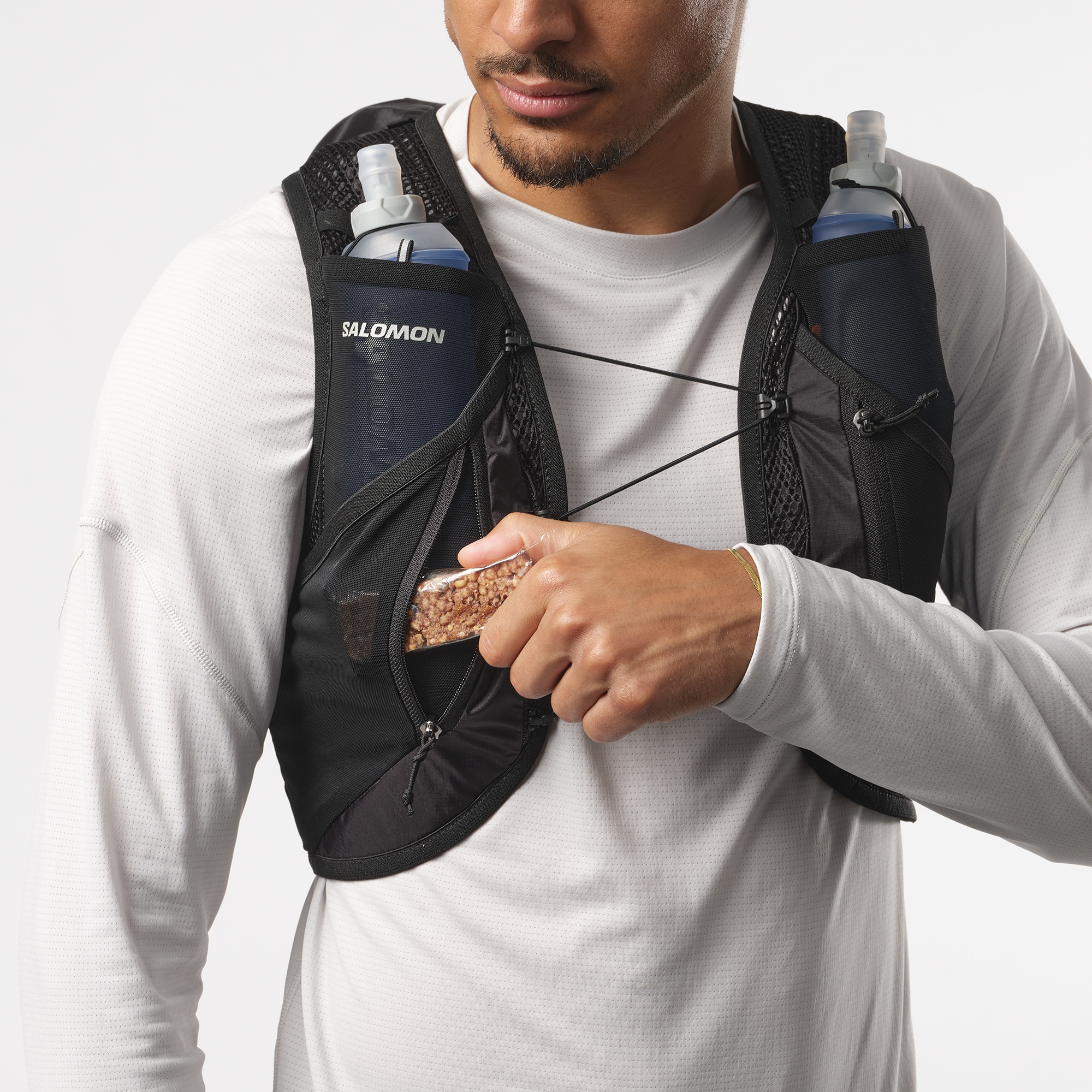 Salomon Trinkrucksack »ACTIVE SKIN 12«, Rucksack / Laufweste mit Flasks Unisex