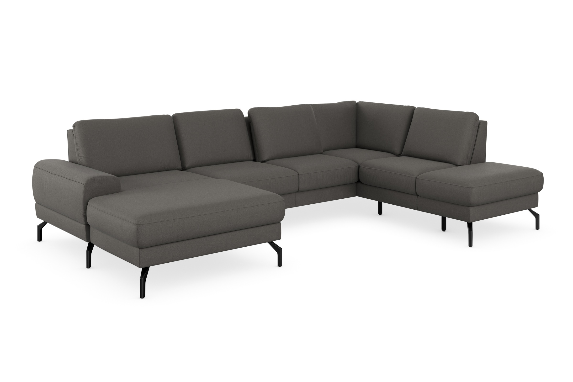 sit&more Wohnlandschaft »Cinturo U-Form«, inklusive Sitztiefenverstellung und Federkern, Sitzhöhe 48 cm