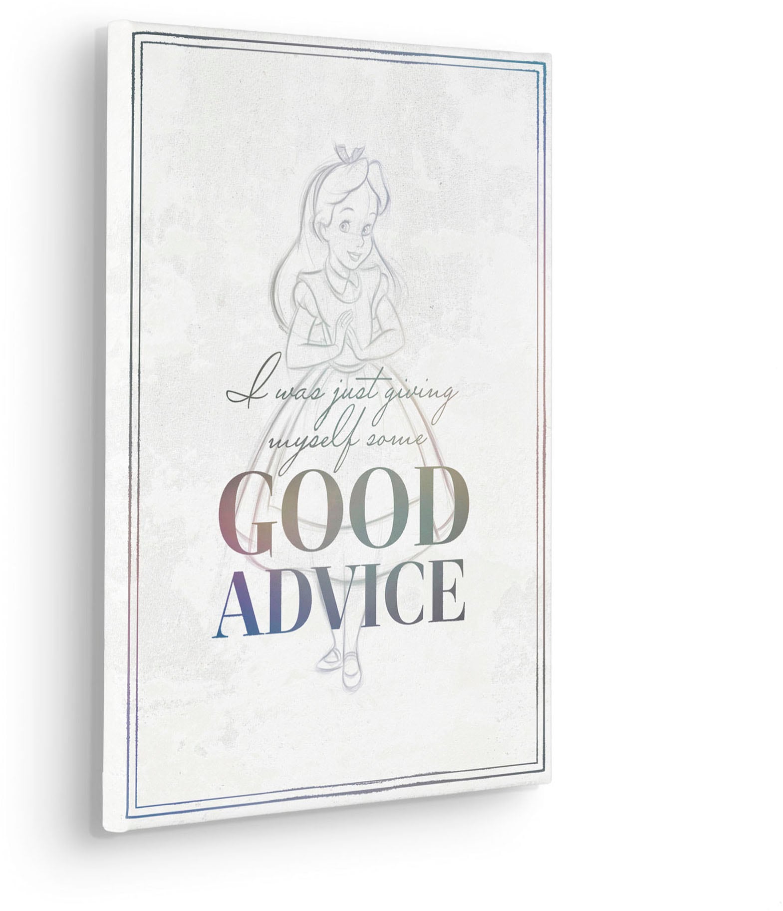 Komar Tableau sur toile »Alice Just Saying - Grösse 30 x 40 cm« 30 x 40 cm (Breite x Höhe), 1 cuis tlg. Keilrahmenbild mit Echtholzrahmen, Kinderzimmer