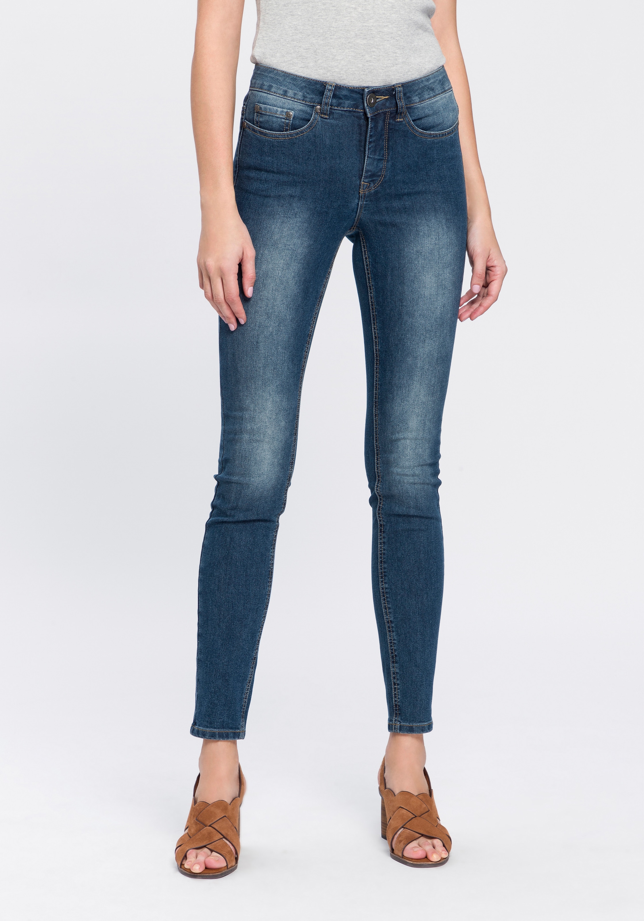 ♕ Arizona Skinny-fit-Jeans »Shaping«, High Waist versandkostenfrei auf