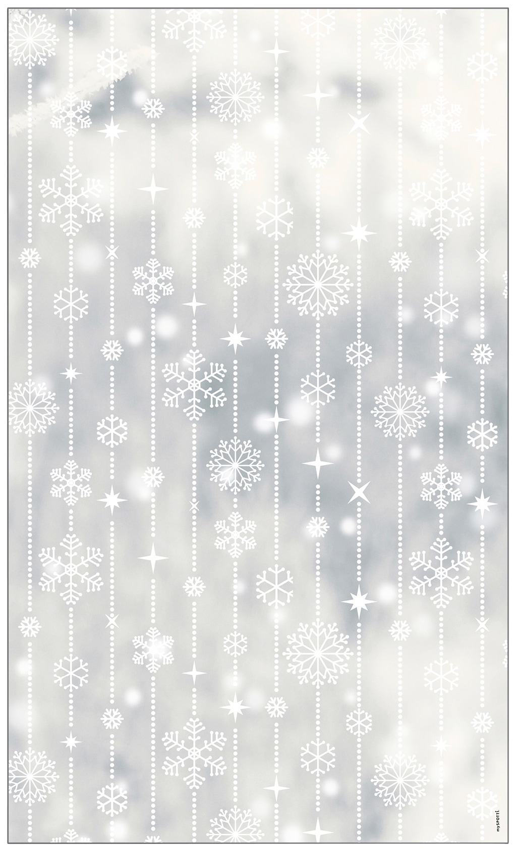 100 Schneeflocken glattstatisch x statisch Fensterfolie jetzt 60 haftend, kaufen haftend cm, MySpotti »Look halbtransparent, white«,
