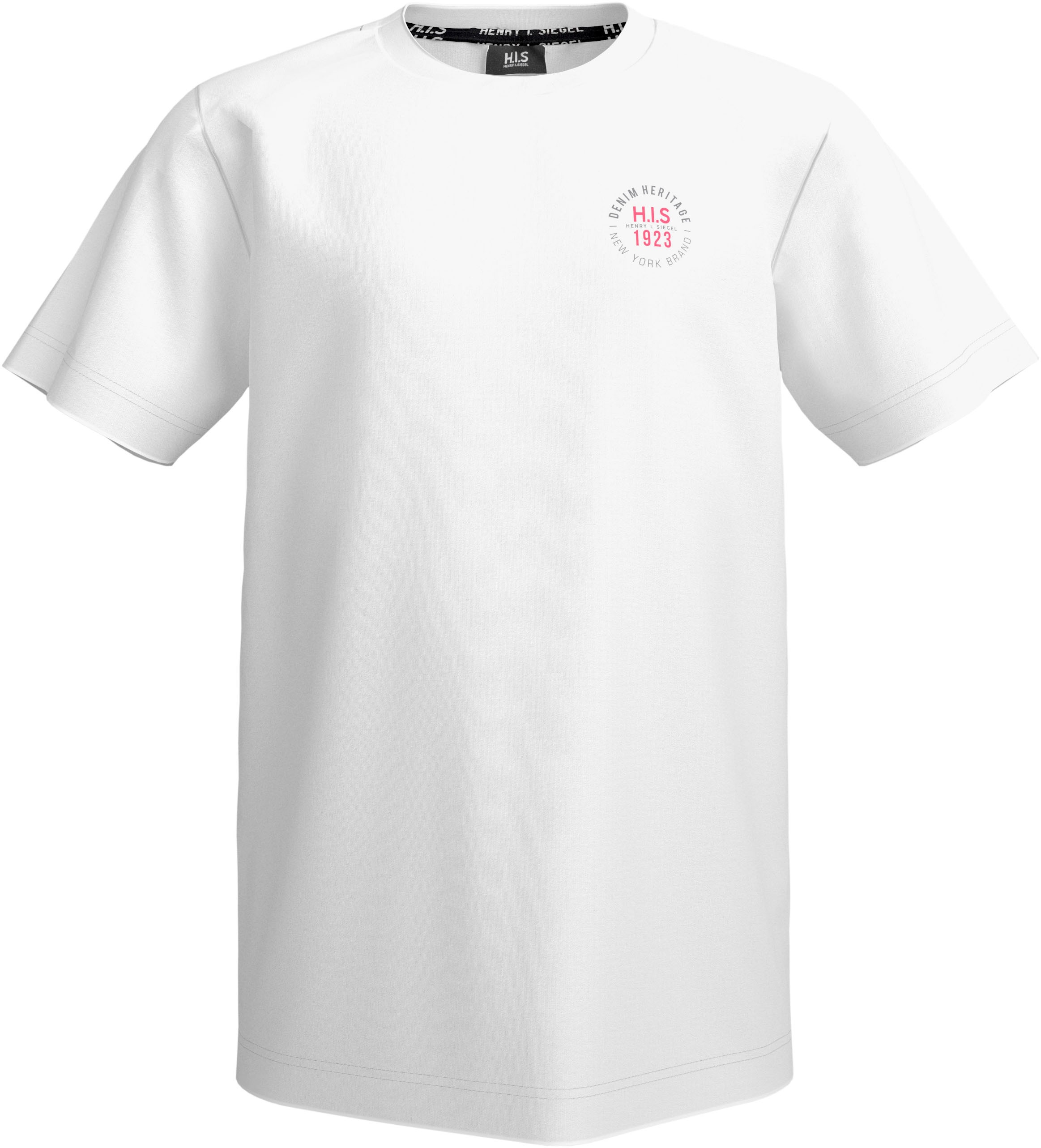 H.I.S T-Shirt »2 T-Shirts mit Logoprint«, (Packung, 2 tlg.), NEU: HIS für TEENS! 2er Pack T-Shirts
