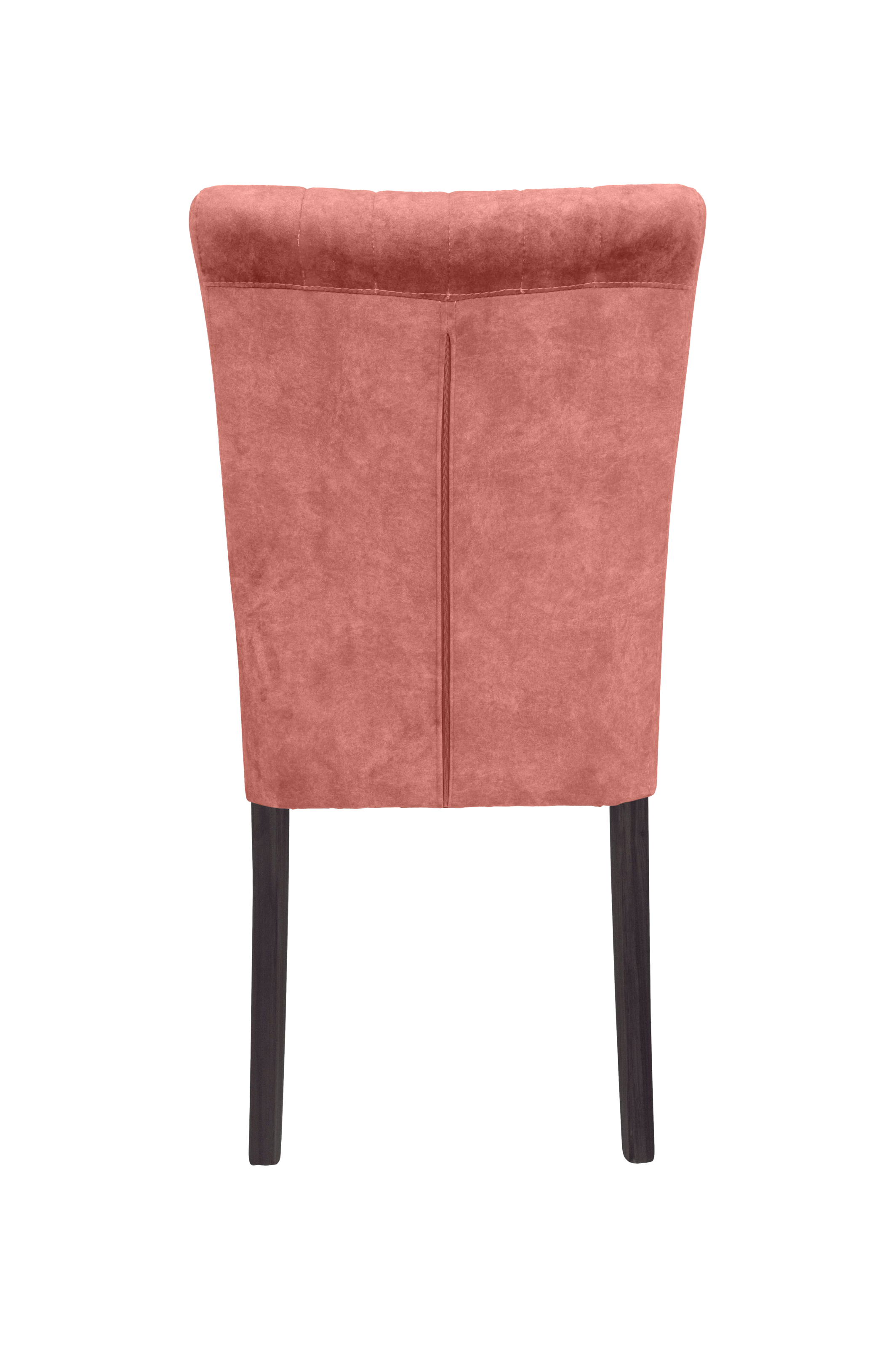 Home affaire 4-Fussstuhl (Set) 2 Stk. Samtvelours vertikale Nähte in der Rückenlehne