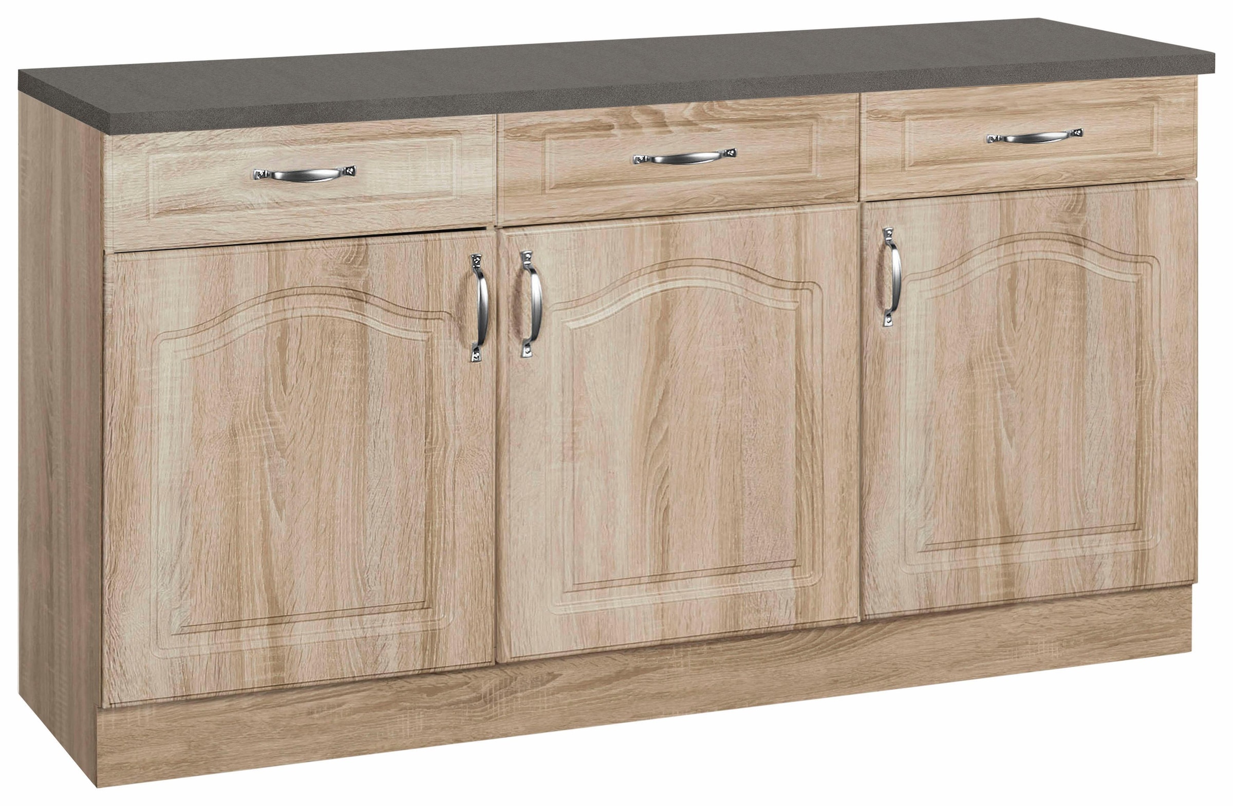 Image of wiho Küchen Unterschrank "Linz" 150 cm breit, in Landhaus-Optik