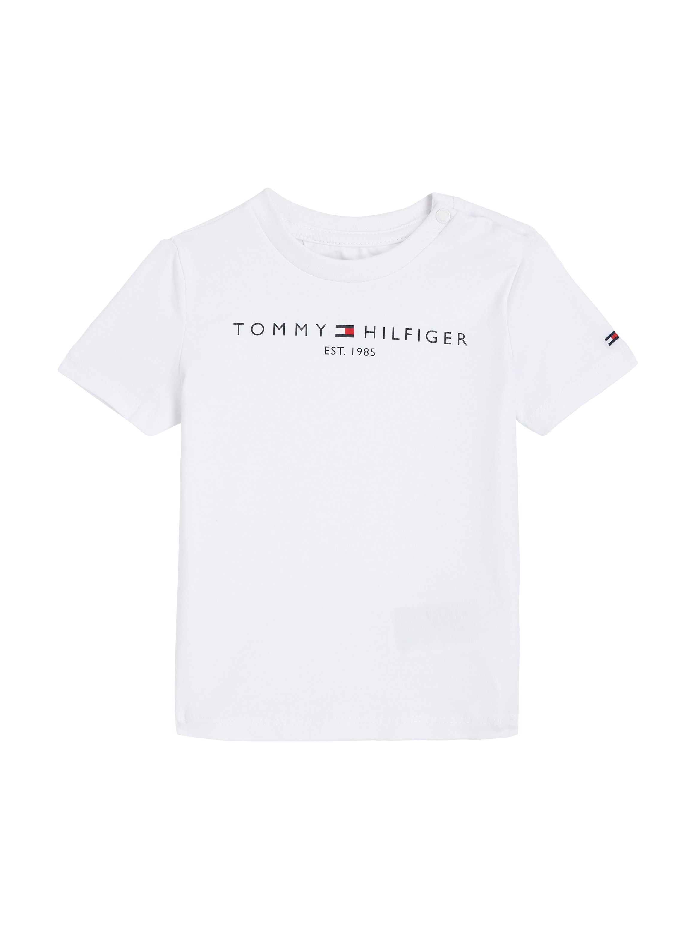Tommy Hilfiger Rundhalsshirt »BABY ESSENTIAL TEE S/S«, mit Tommy Hilfiger Logo-Schriftzug