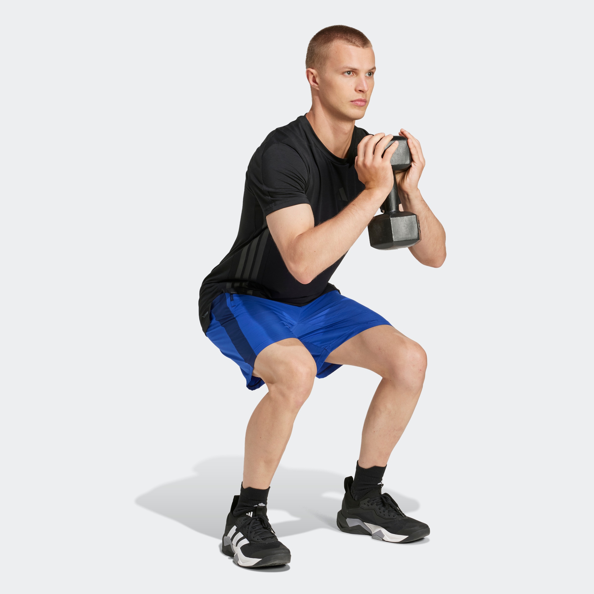 adidas Performance Shorts »TR-ES WV MEL S«, (1 tlg.), Trainingsshorts, meliert, leicht & atmungsaktiv