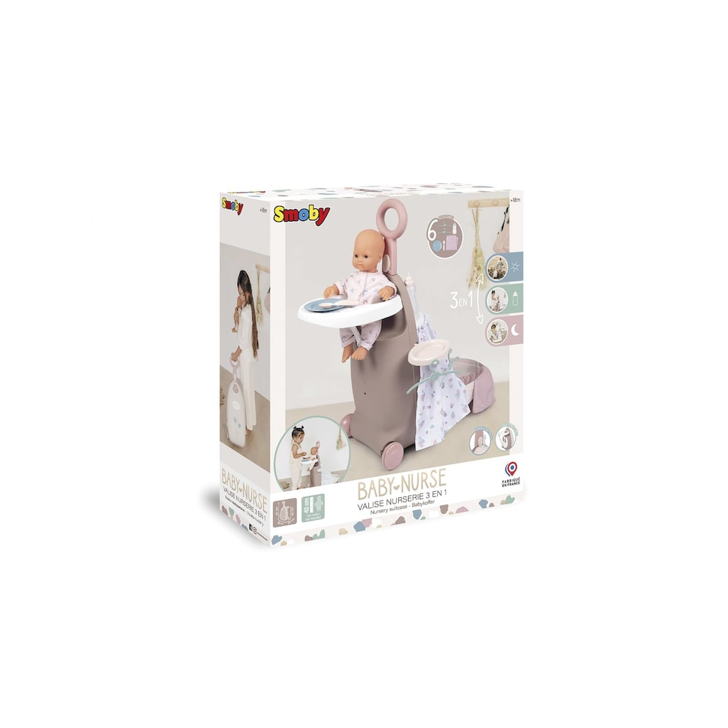Smoby Puppenmöbel »Baby Nurse Kinderkoffer 3-in-1«