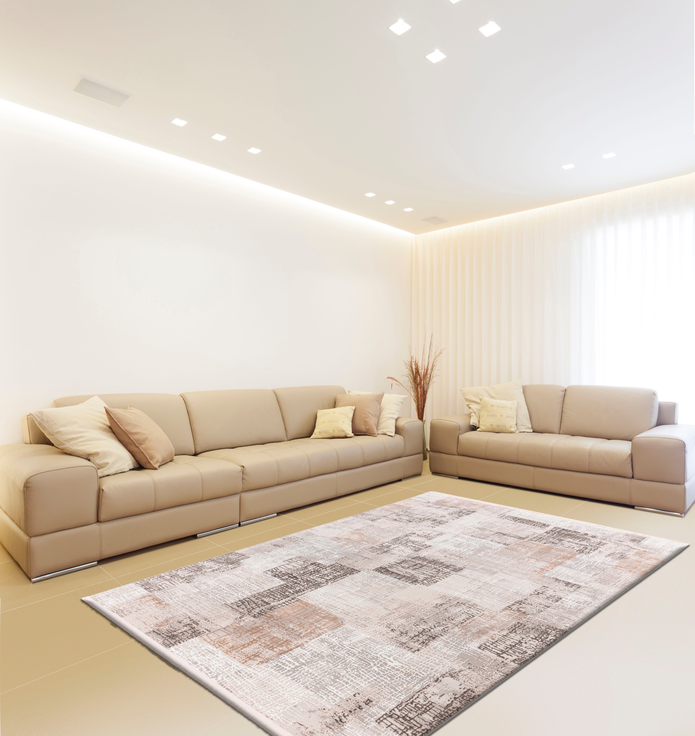 calo-deluxe Teppich »Miran 725« rechteckig 12 mm Höhe Vintage Design, mit Fransen, Wohnzimmer