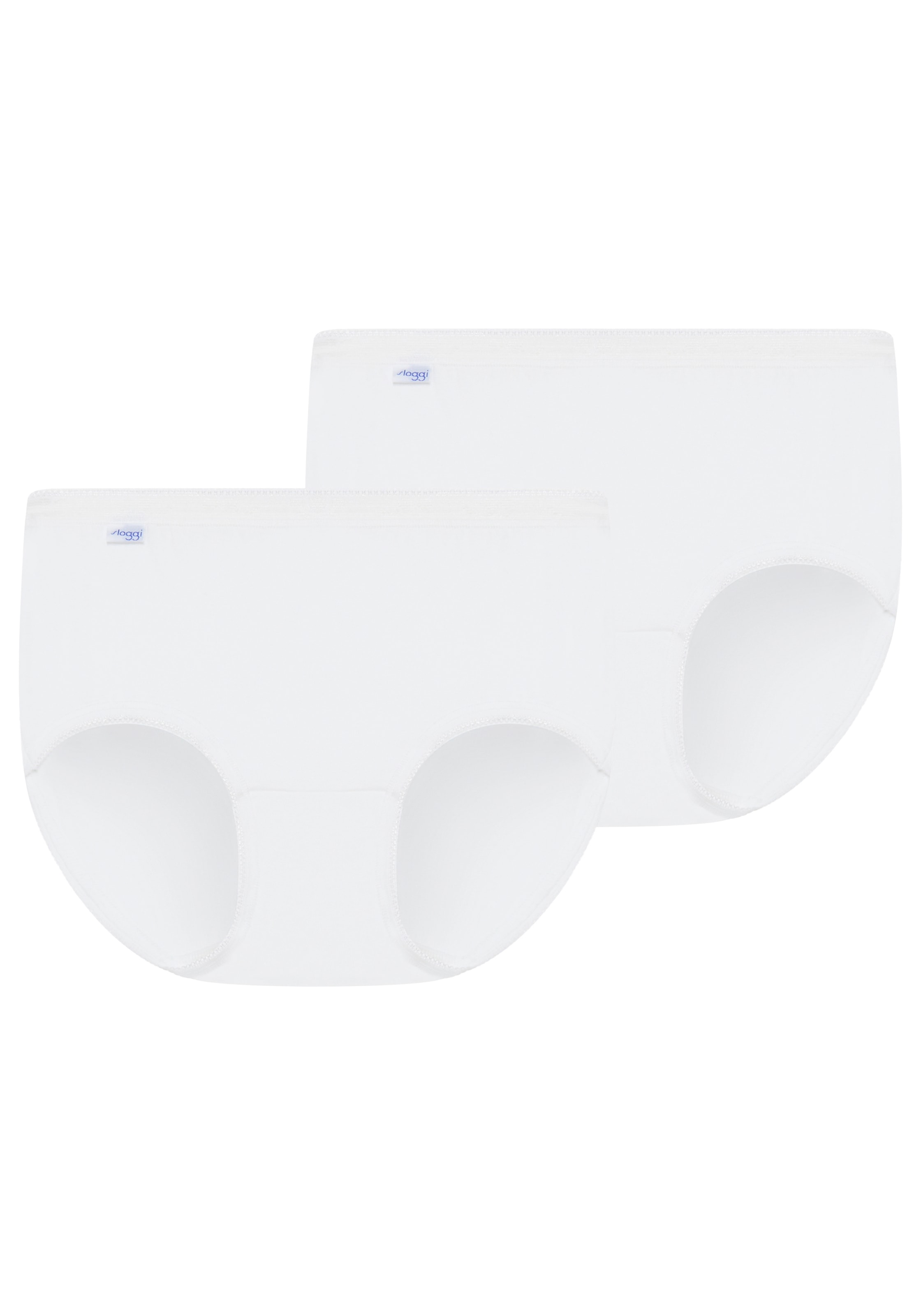 Image of sloggi Midislip "Basic+" 2er Pack, perfekter Sitz, Baumwollmix, weiche Nähte, elastisch