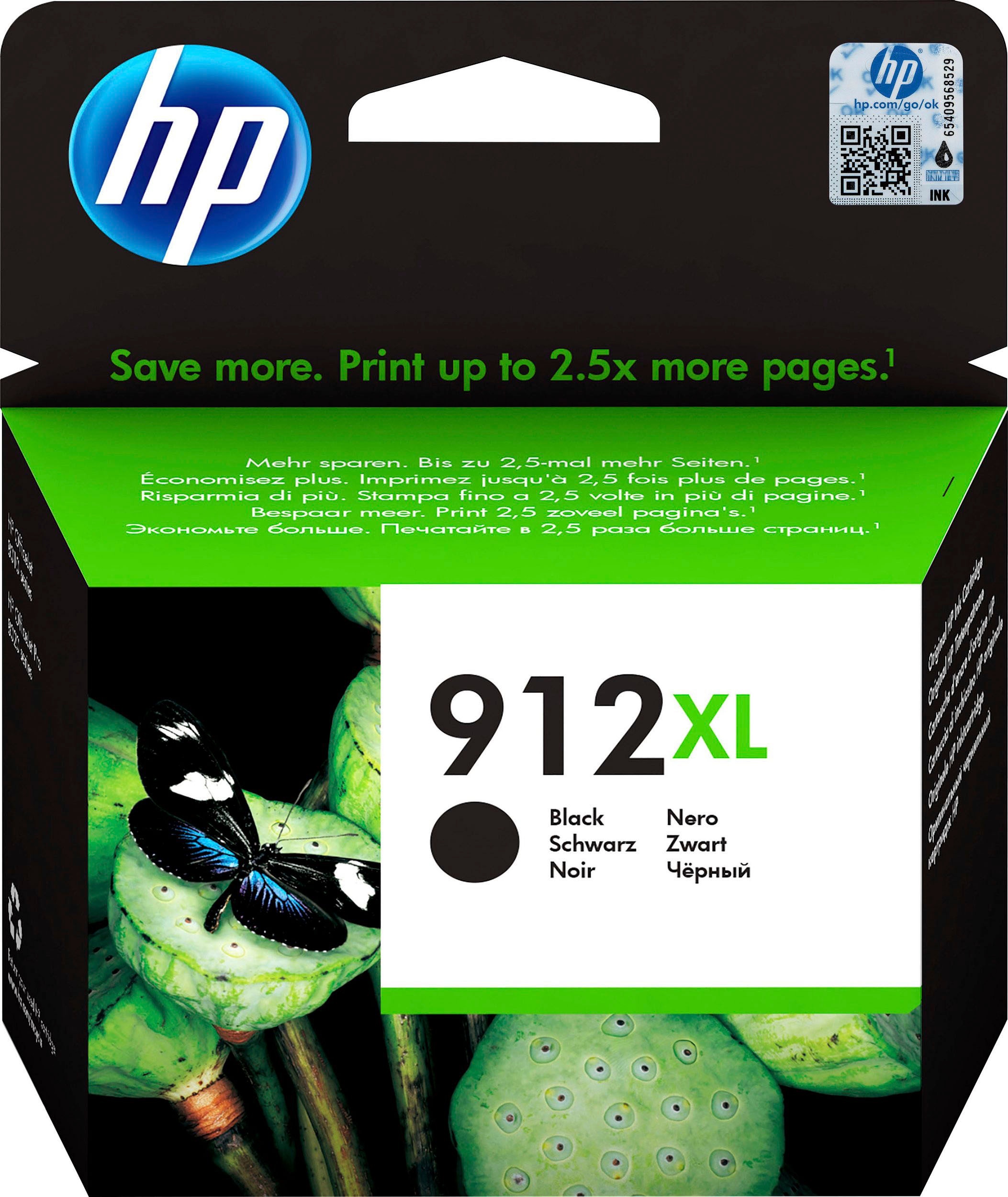 Image of HP Tintenpatrone "HP original Druckerpatrone 912 XL schwarz/black" 3 Probemonate gratis* drucken