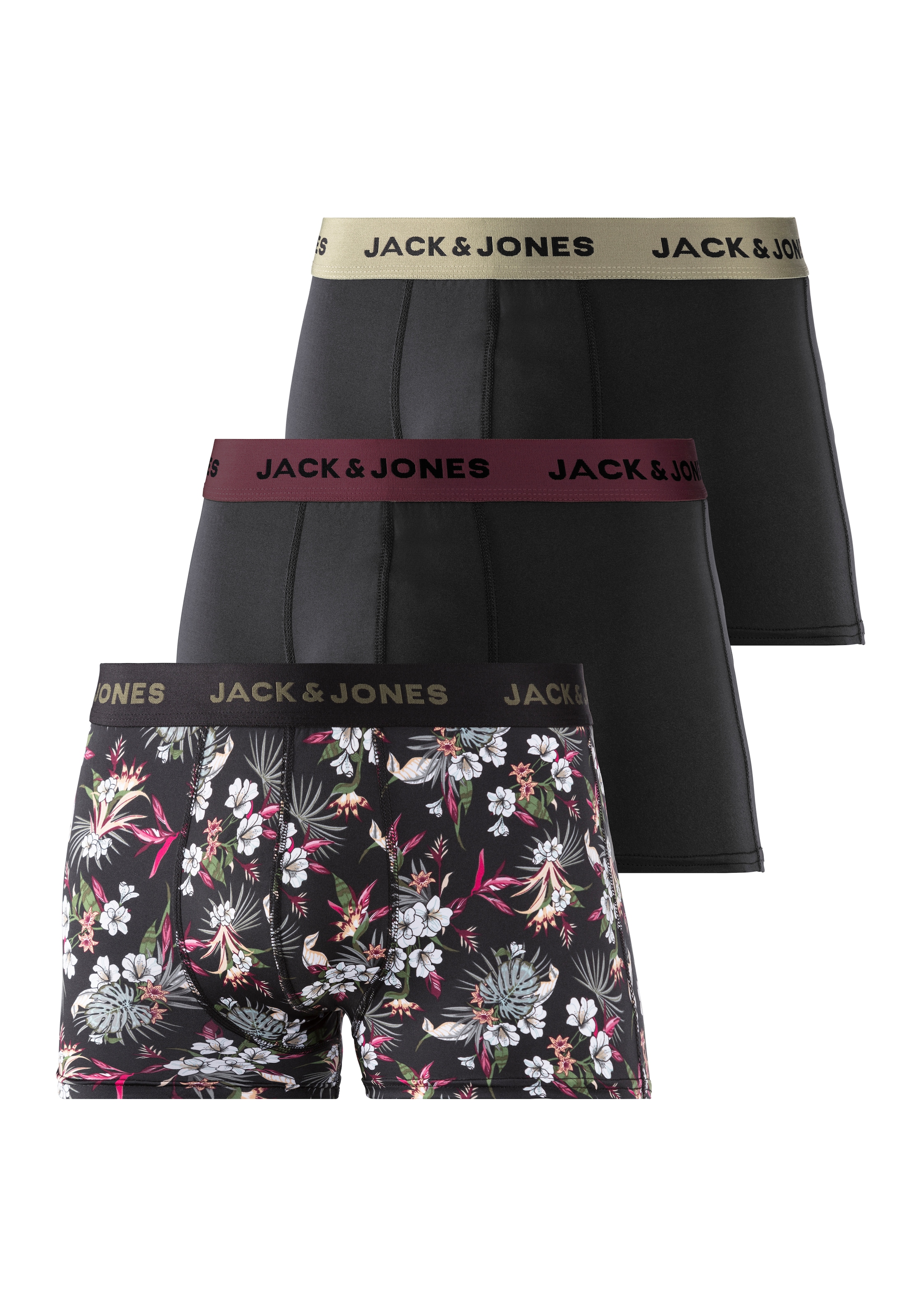 Jack & Jones Funktionsboxer, (Packung, 3 St.), aus Microfaser