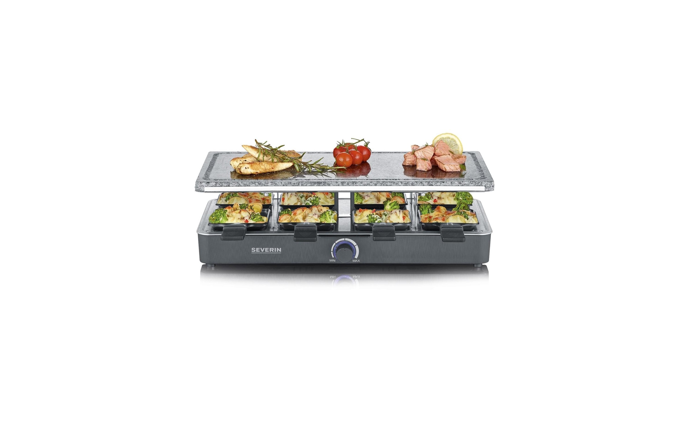 Severin Raclette »RG2378 8 Perso«, 8 St. Raclettepfännchen, 1300 W