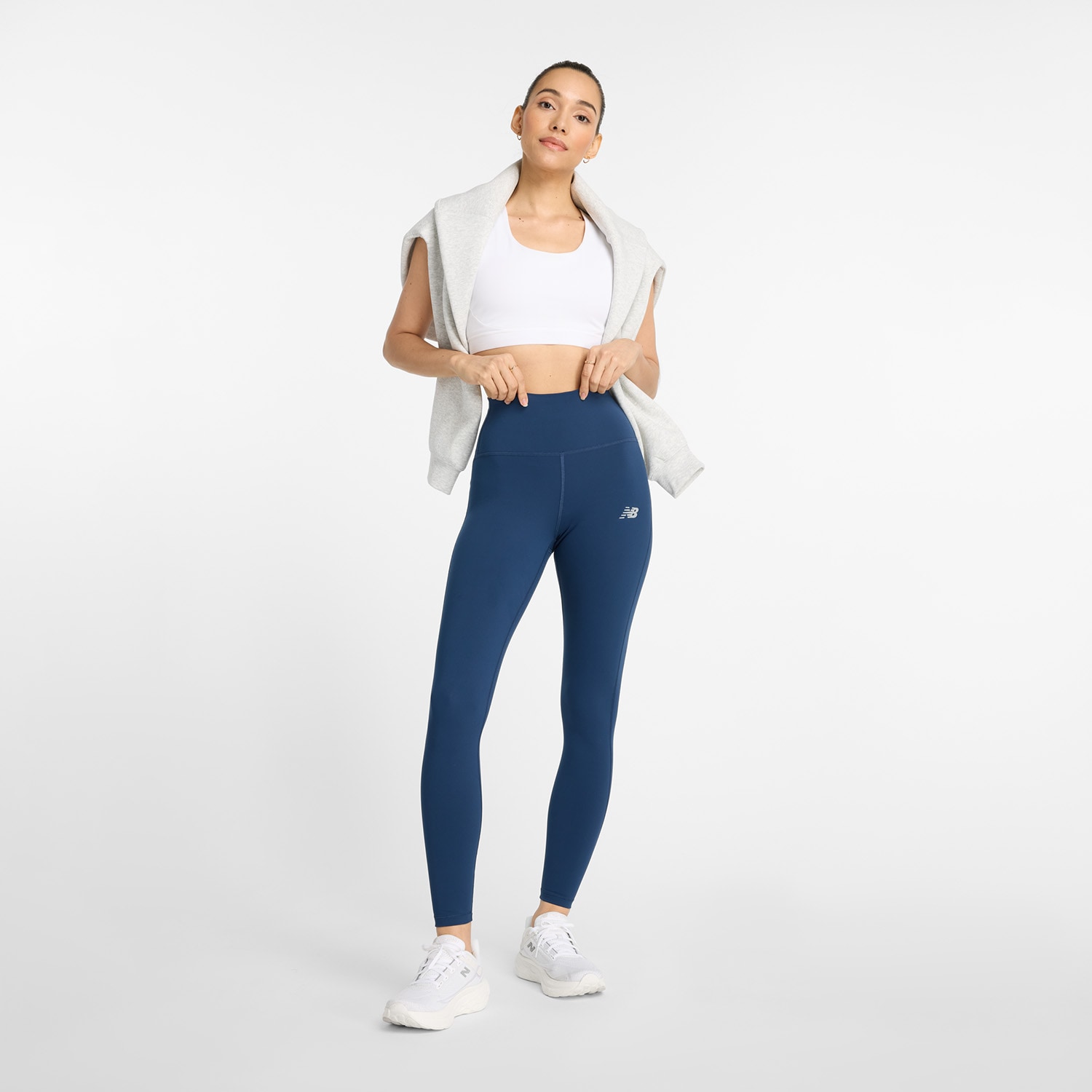 New Balance Lauftights »Sleek High Rise Legging 27"«, mit Label