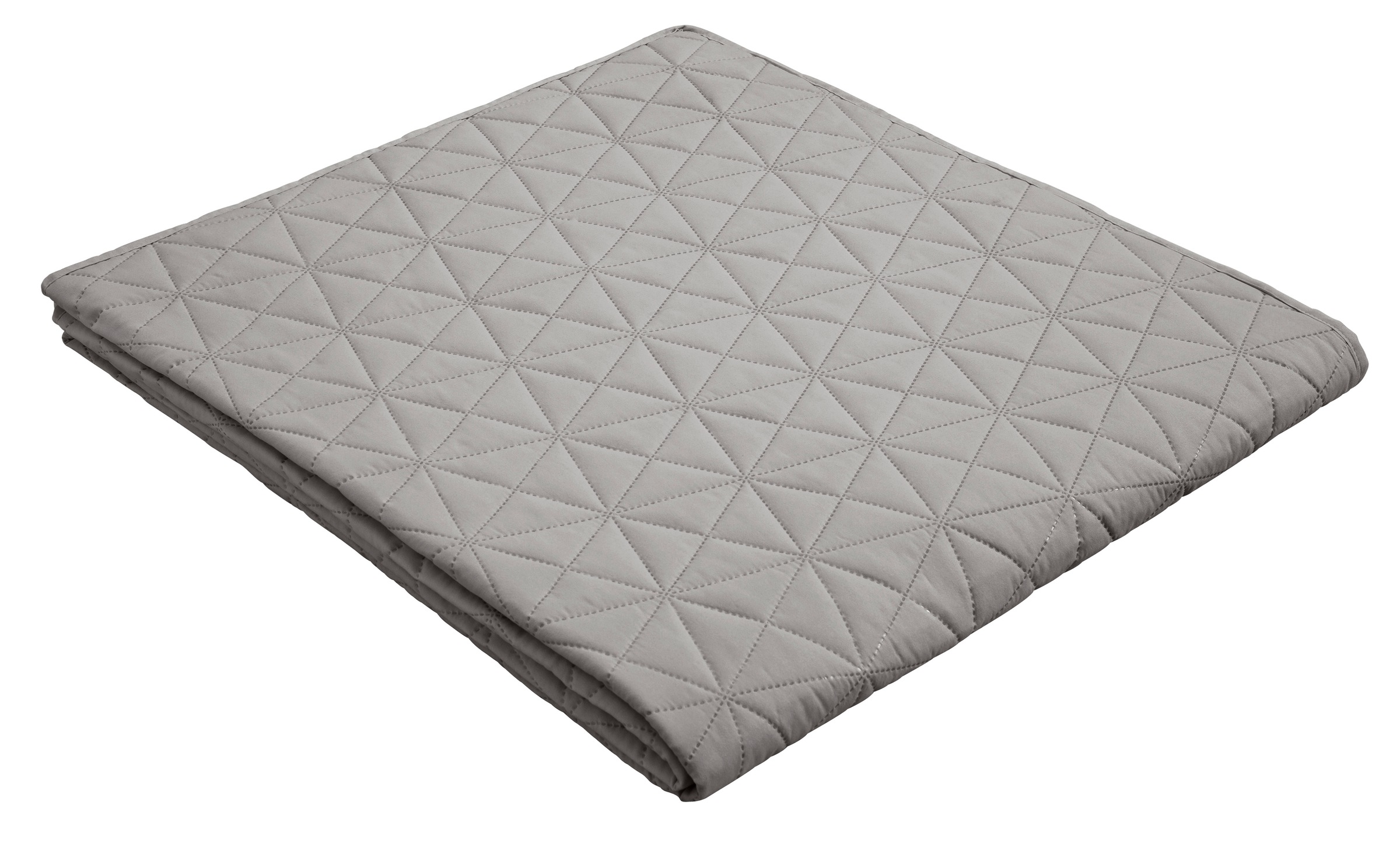 GOODproduct Tagesdecke "Tesso" unifarben mit grafischem Muster