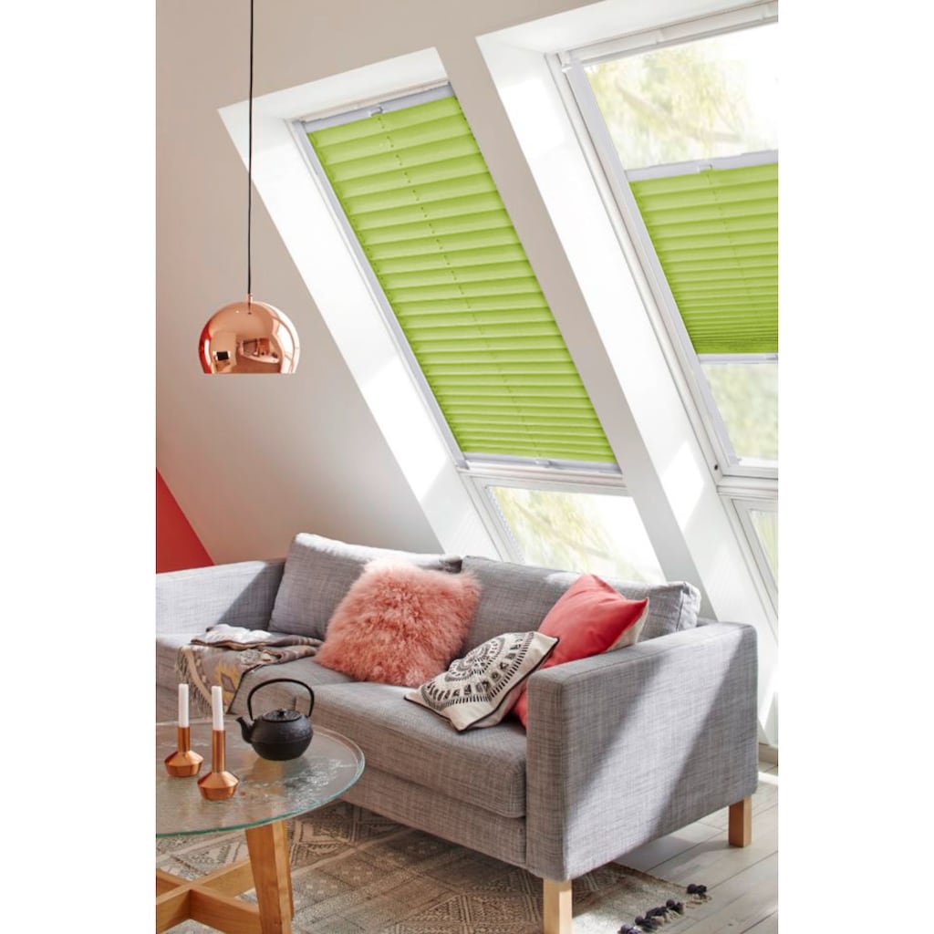 sunlines Dachfensterplissee »StartUp Style Crepe«, Lichtschutz, verspannt