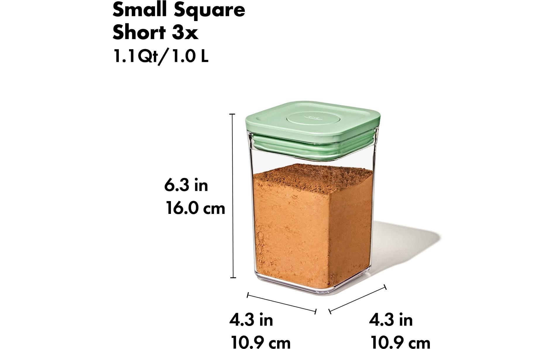 OXO Good Grips Système de rangement »3-Piece POP Container Set with Mini Scoops - Limited Edition Pistachio« Ensemble, 5 tlg. Langlebig, spülmaschinenfest und vielseitig einsetzbar