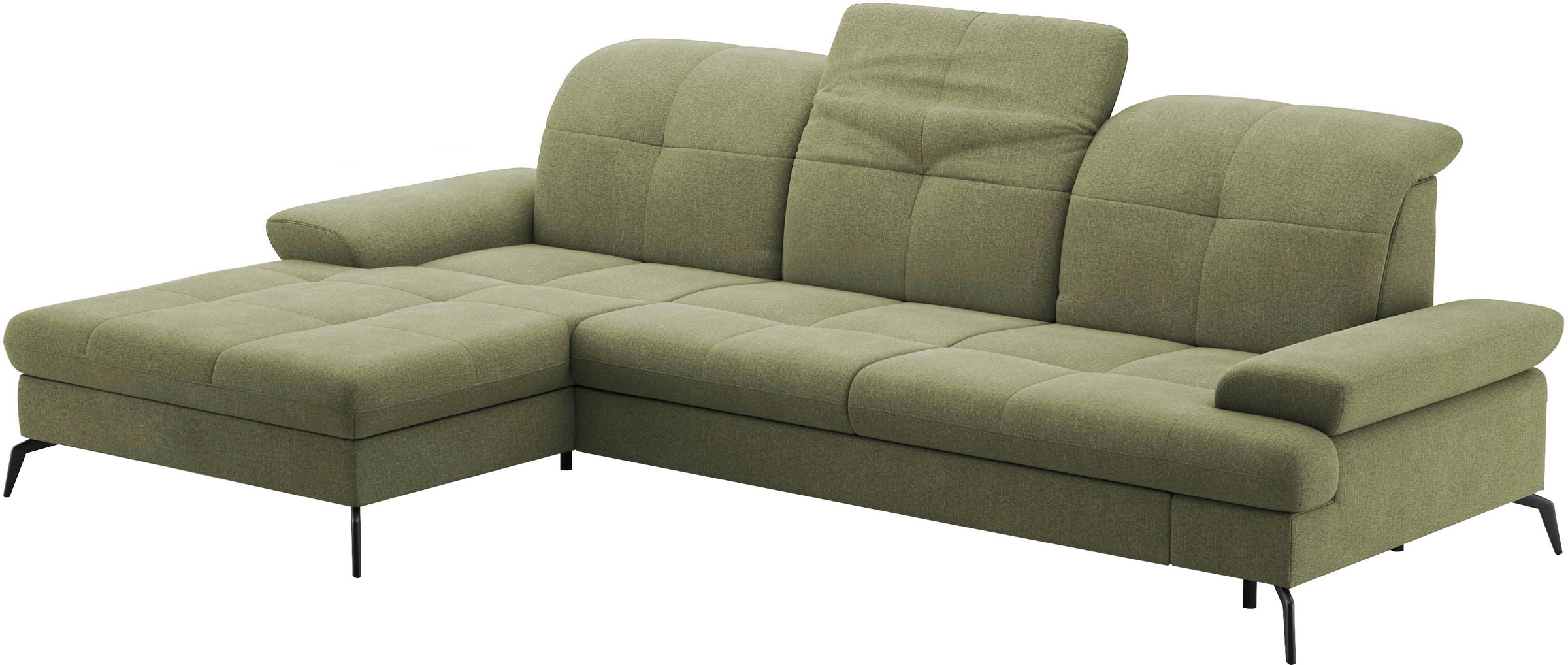 sit&more Ecksofa »Amica, L-Form, inkl. Sitztiefenverstellung & Armteilverstellung«, wahlweise mit Bettfunktion, Bettkasten und Kopfteilverstellung