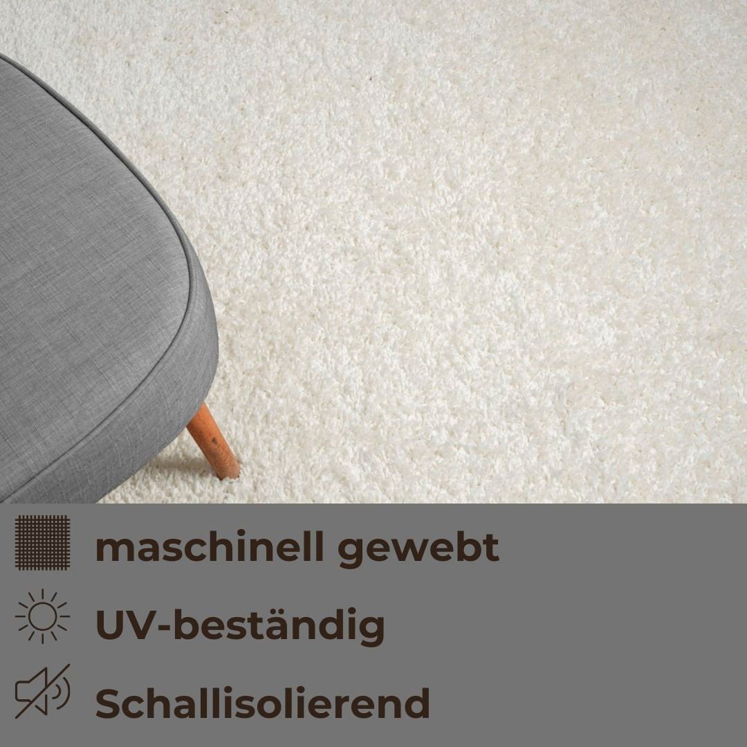 GOODproduct Tapis »Banji« Rectangulaire 37 mm Höhe Uni Farben, weich und flauschig, auch als Läufer & in rund erhältlich
