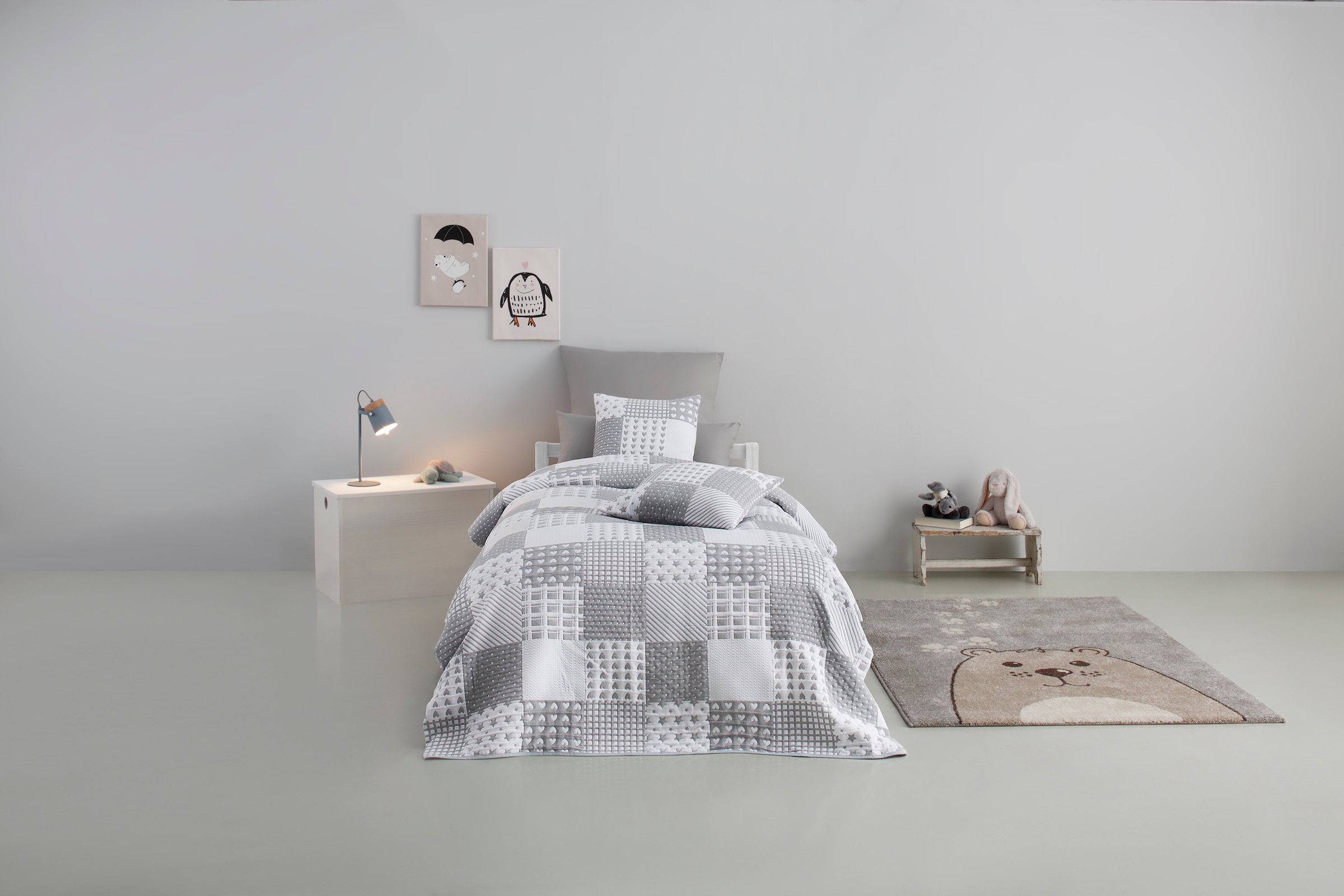 Lüttenhütt Kissenbezüge »Gretje« für Kinder, 50x50 cm, mit Reissverschluss, Baumwollmischung, Patchwork