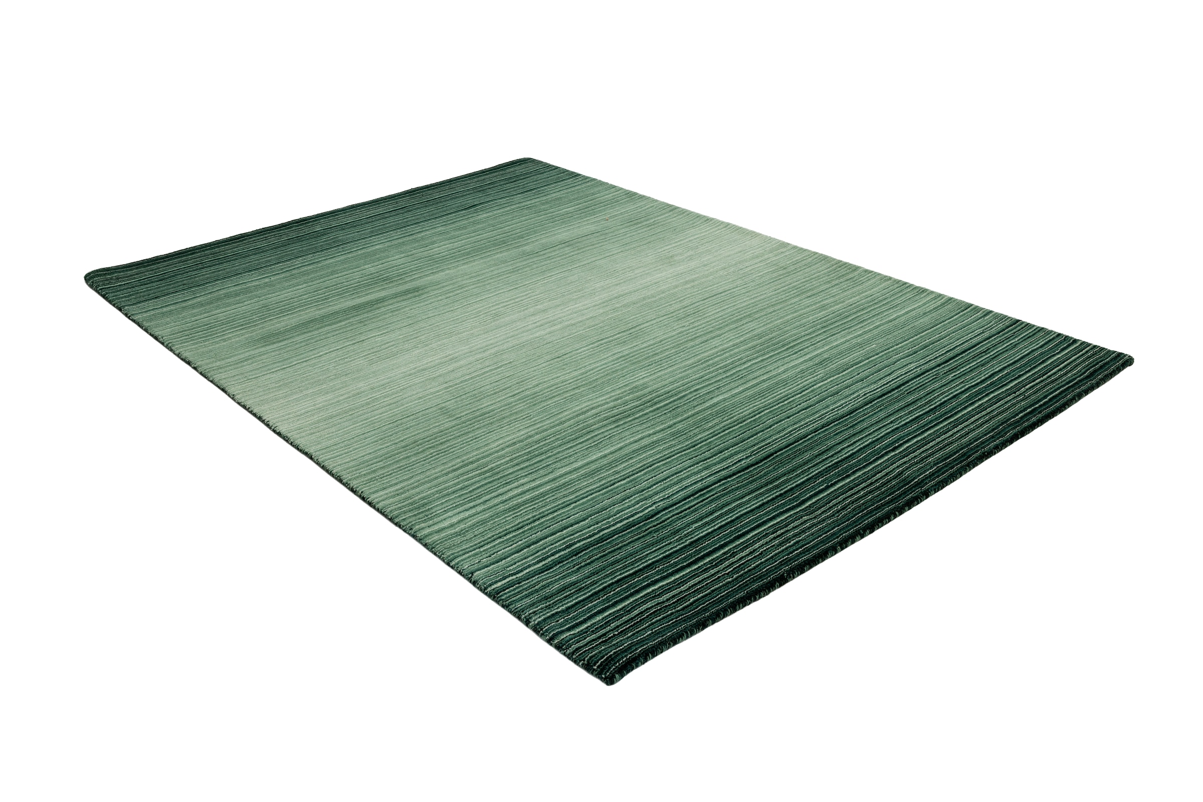 GOODproduct Tapis en laine »Tyllan, Handgefertigt, reine Wolle« Rectangulaire 14 mm Höhe dégradé de couleurs, chiné, salon, chambre, salle à manger