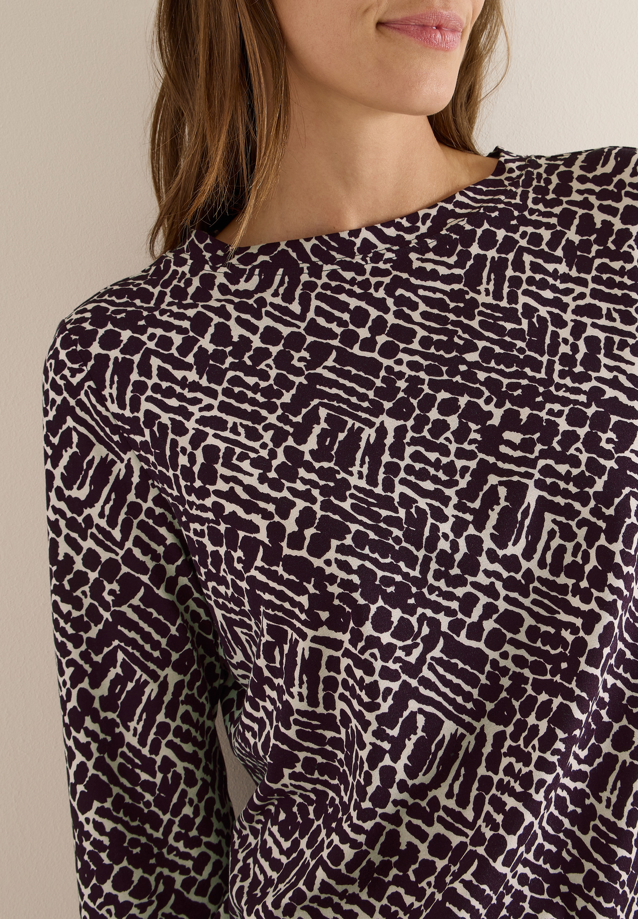 Cecil 3/4-Arm-Shirt mit Minimal Print