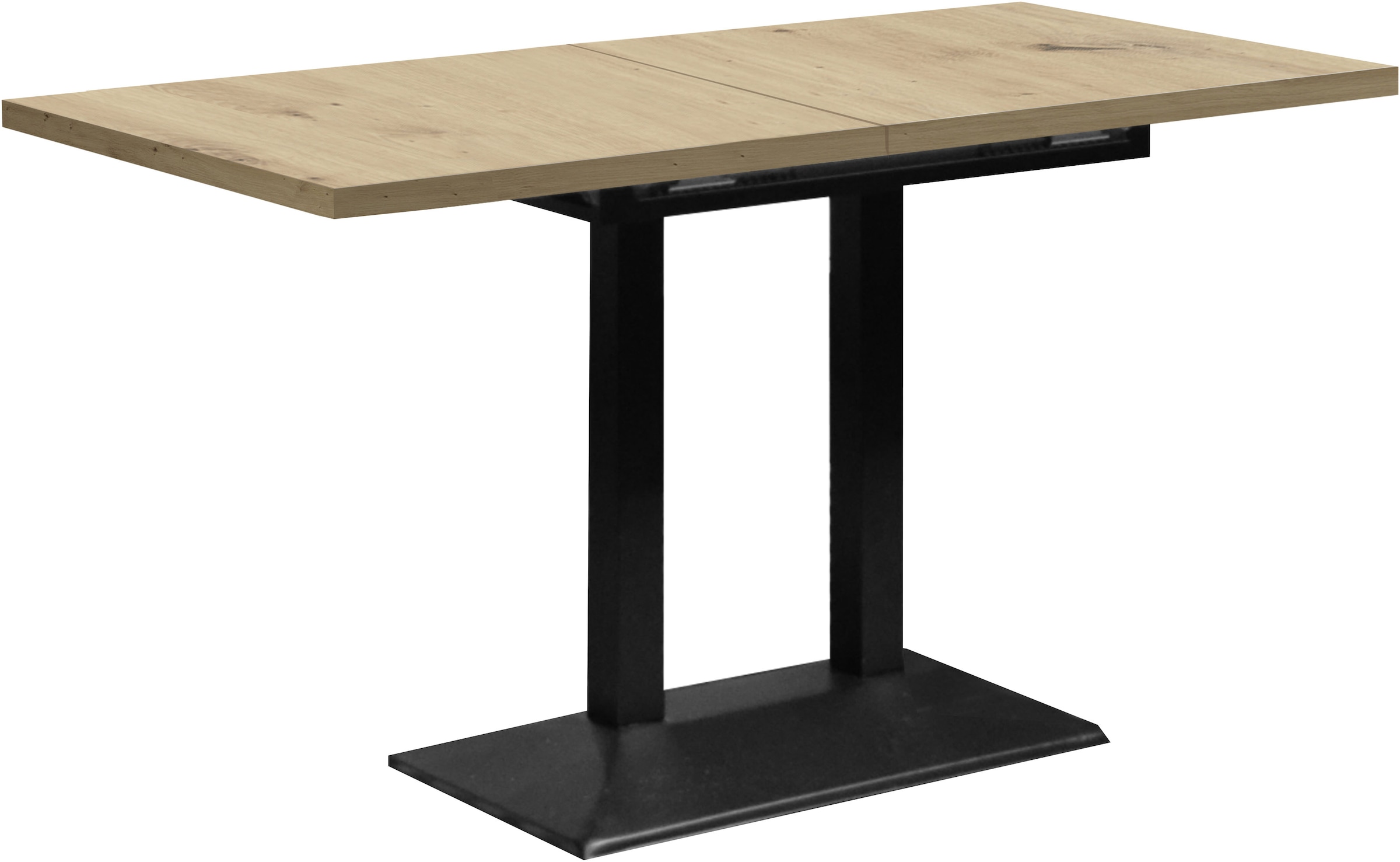 Mäusbacher Table de bistrot »Big Bistro Metall« Plateau extractible (extraction synchronisée) LPH 120-160/75/70