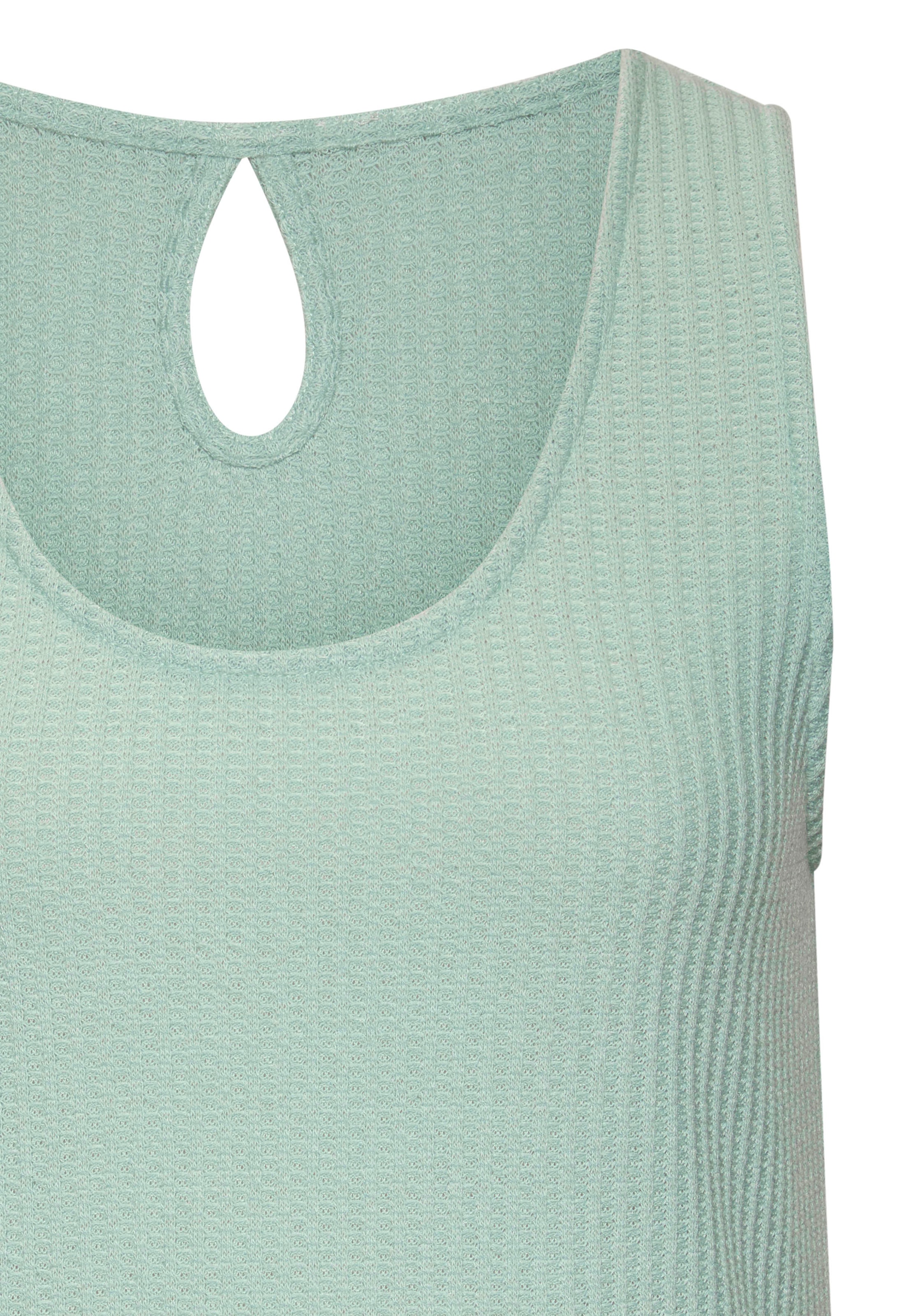 Vivance Trägertop »mit tropfenförmigem Cut-Out am Rücken«, (2er-Pack), aus weicher Piqué-Qualität